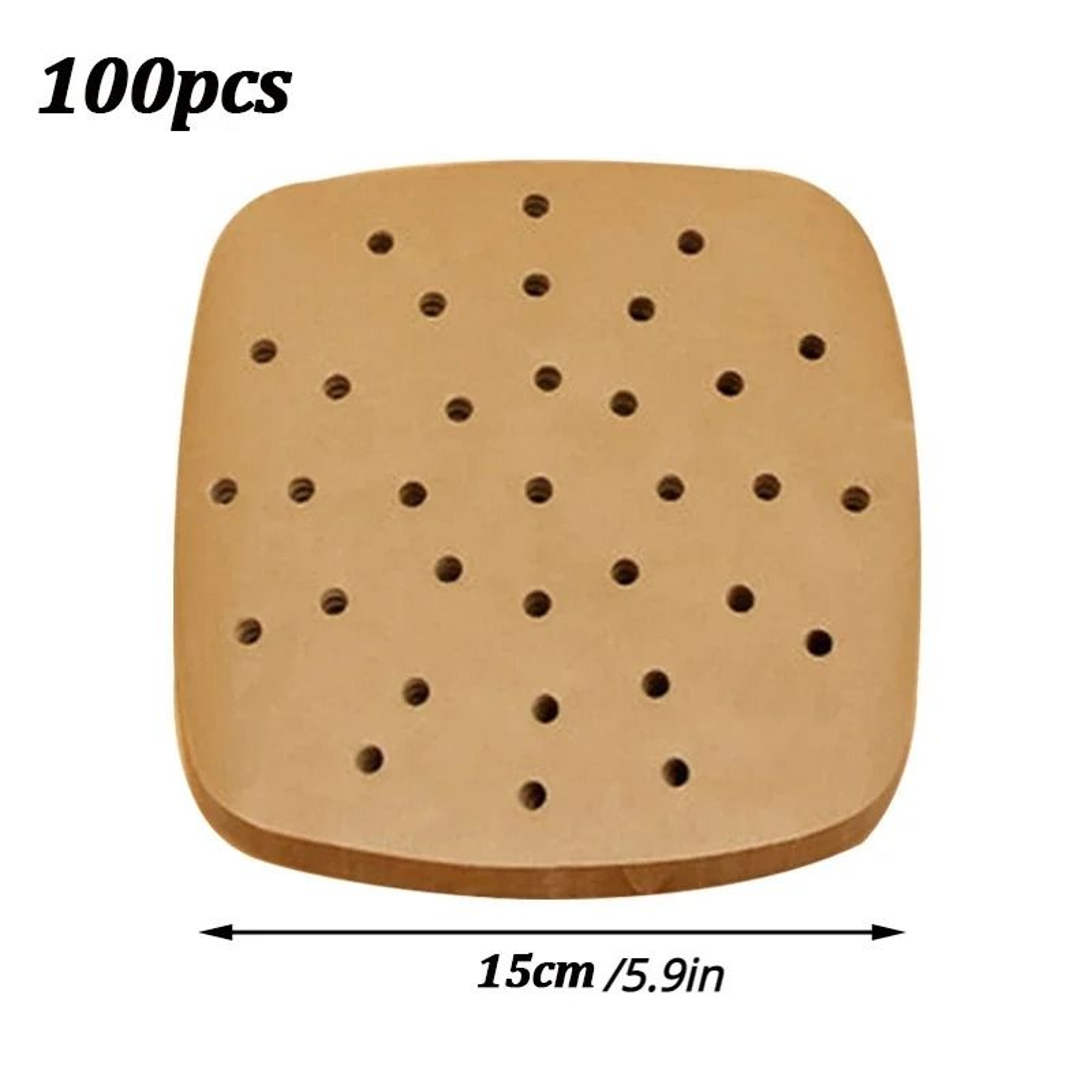 100 Piece Air Fryer Parchment Paper Liners Non Stick Disposable Air Fryer Accessories 1