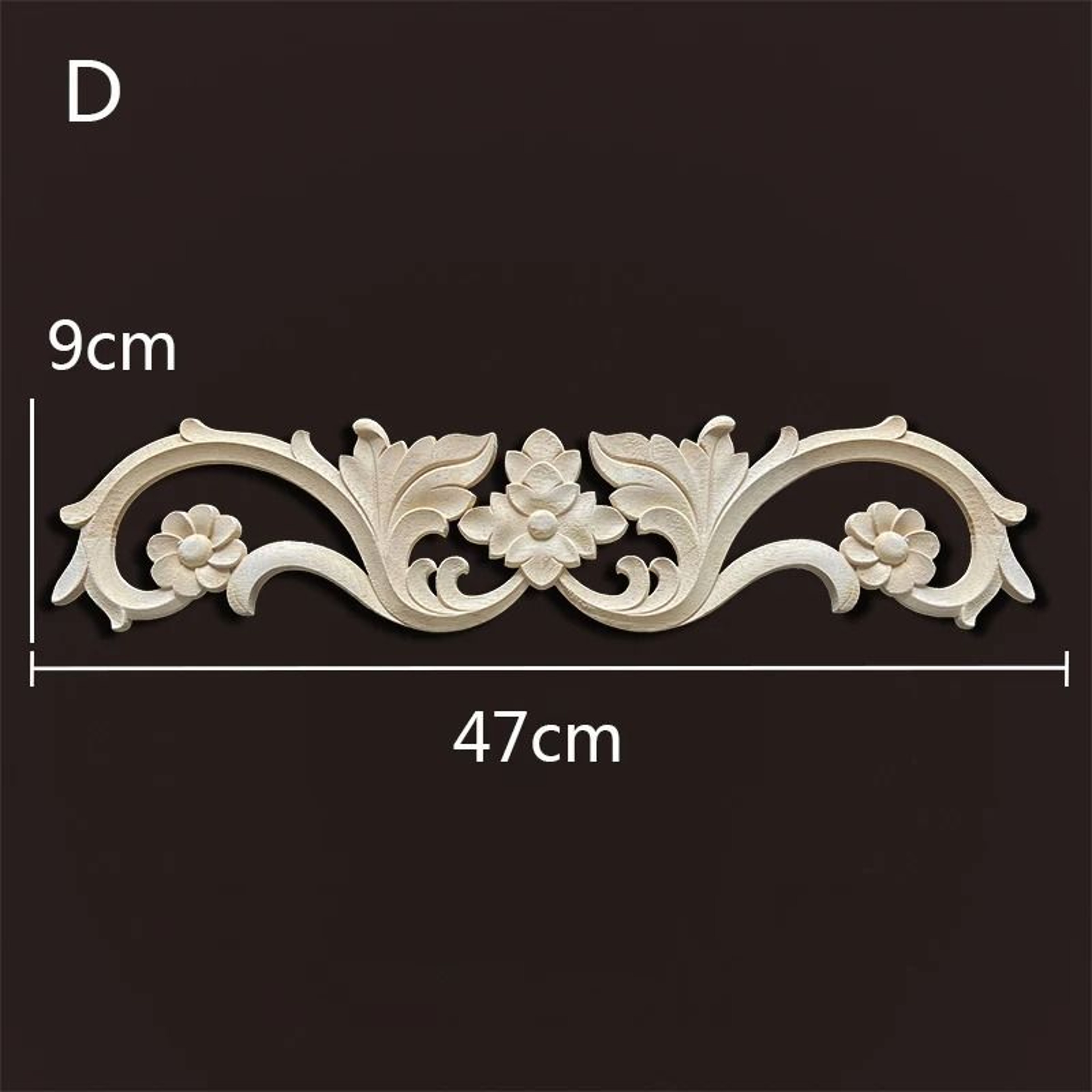 Vintage Carved Wood Appliques Decorative Wood Trim For Furniture And Home Decor 14