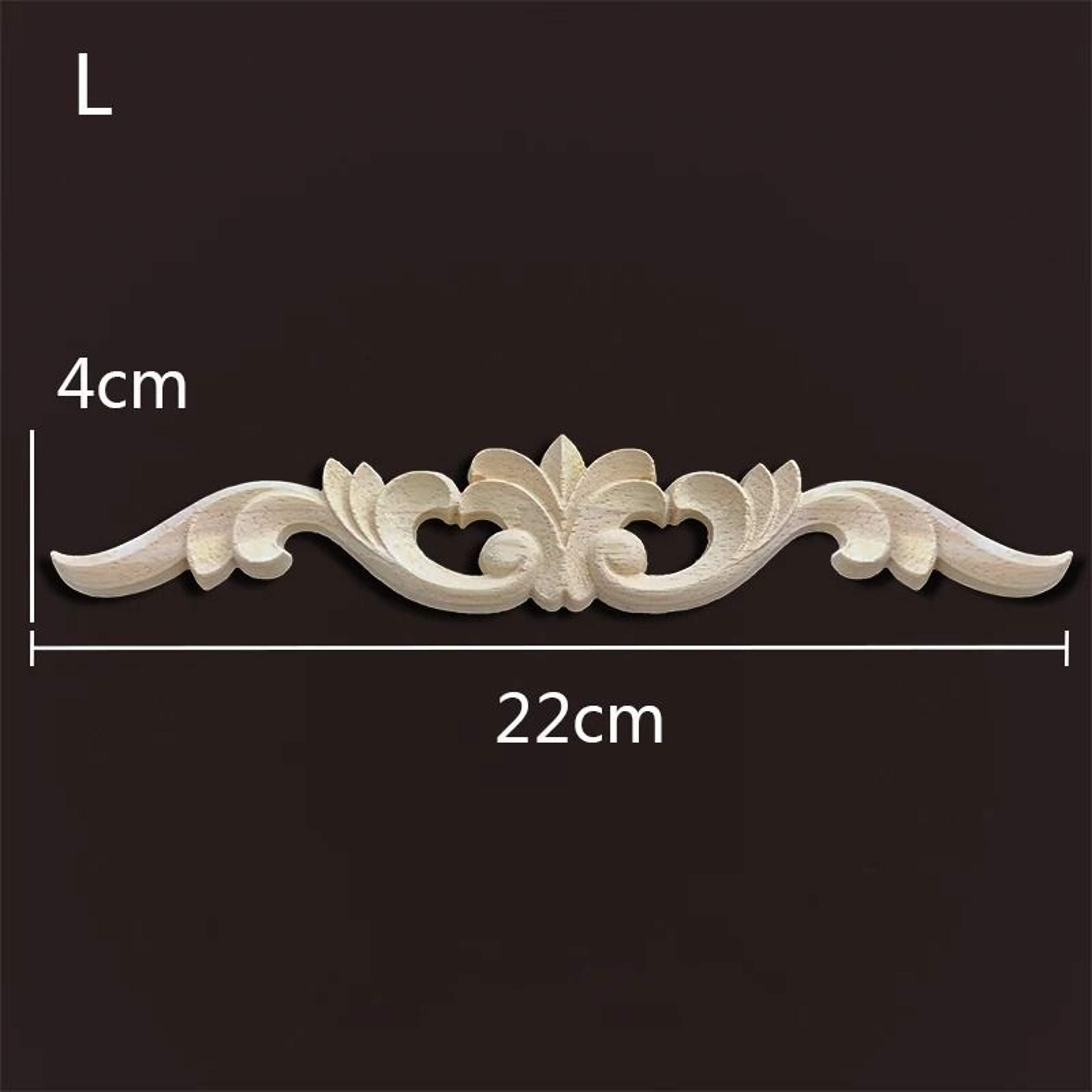 Vintage Carved Wood Appliques Decorative Wood Trim For Furniture And Home Decor 3
