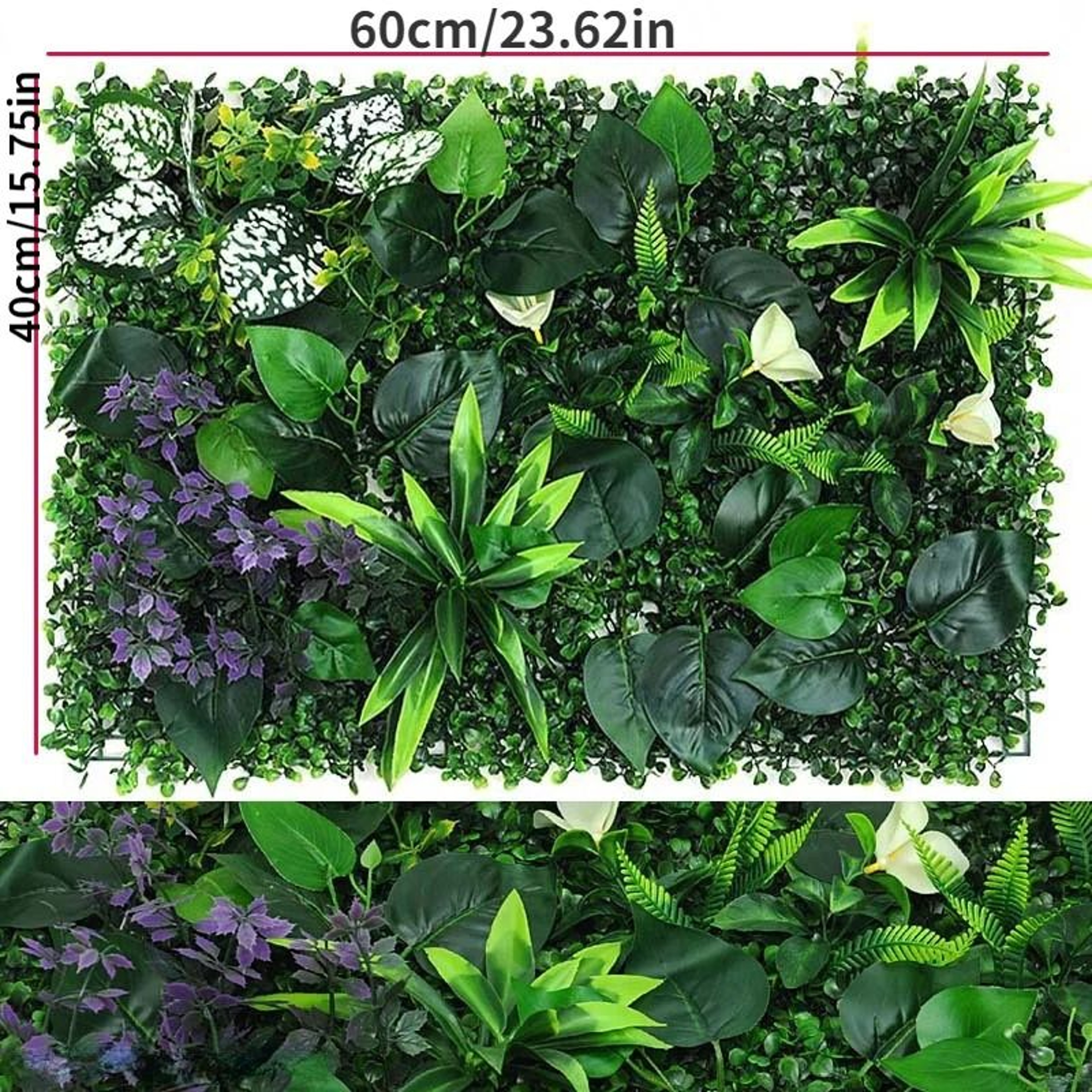 Artificial Grass Wall Panel Boxwood Hedge Green Wall Decor 2