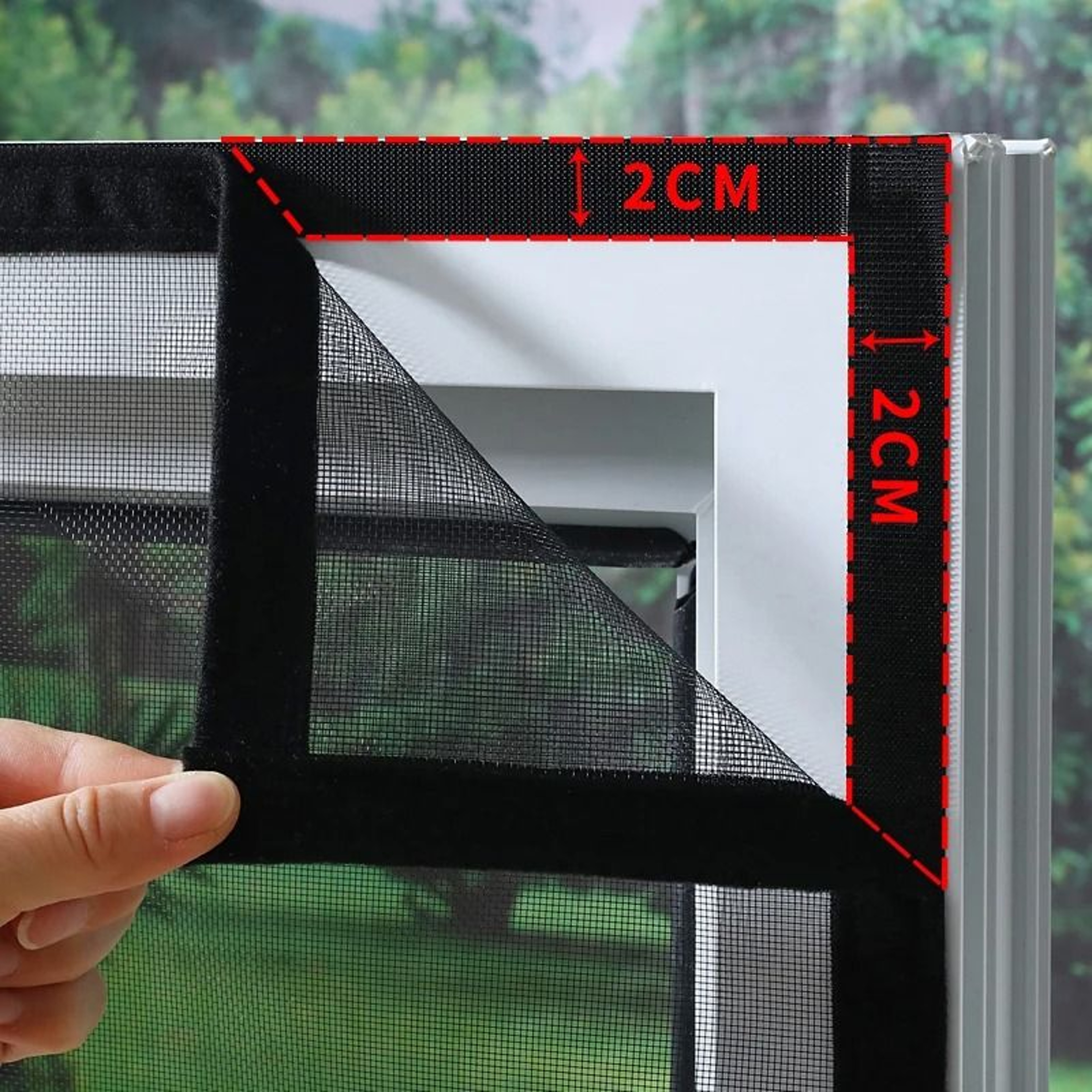 Self Adhesive Mosquito Net Curtain Window Insect Screen Mesh 4