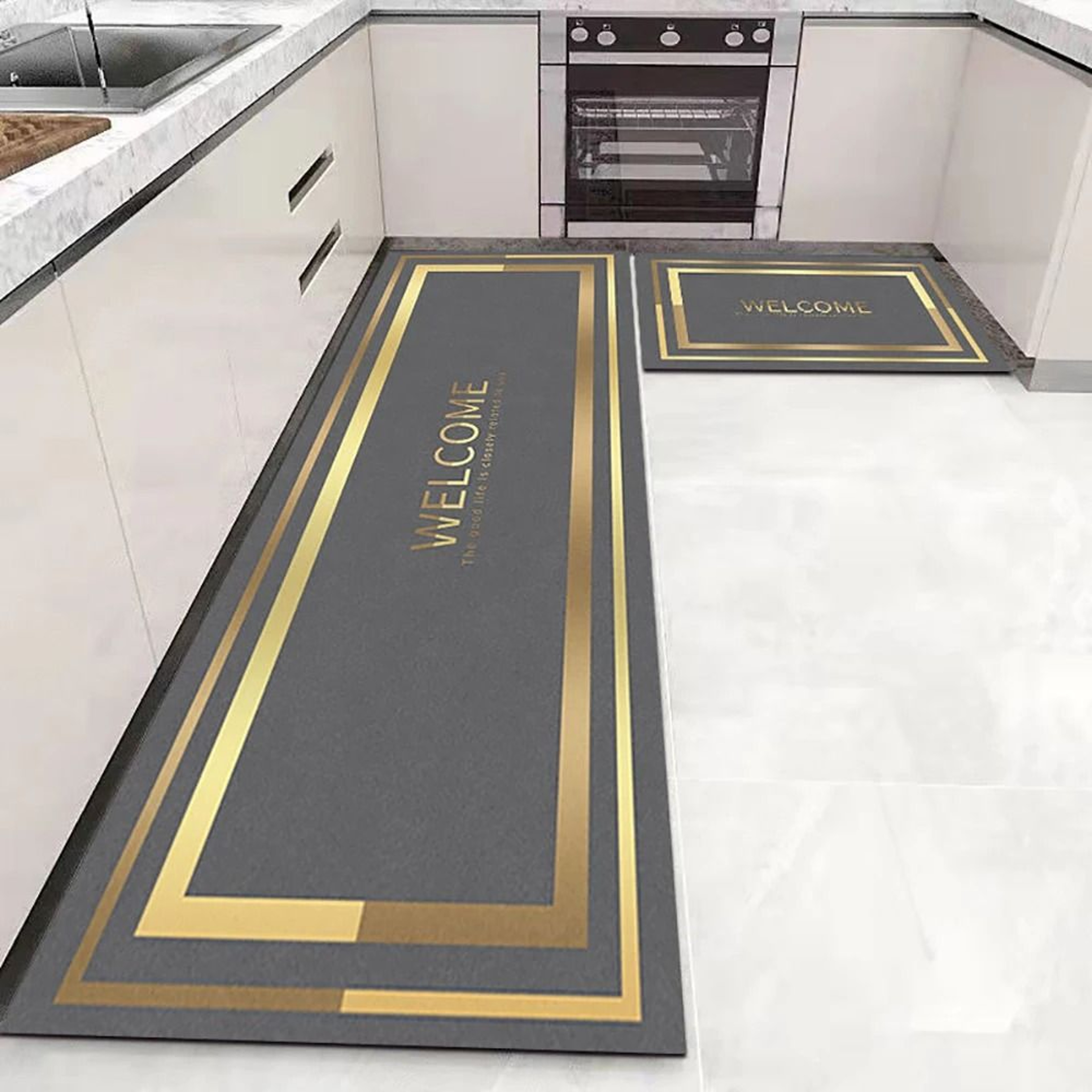 Soft Washable Non Slip Floor Mat Long Kitchen Bedside Runner Rug 22