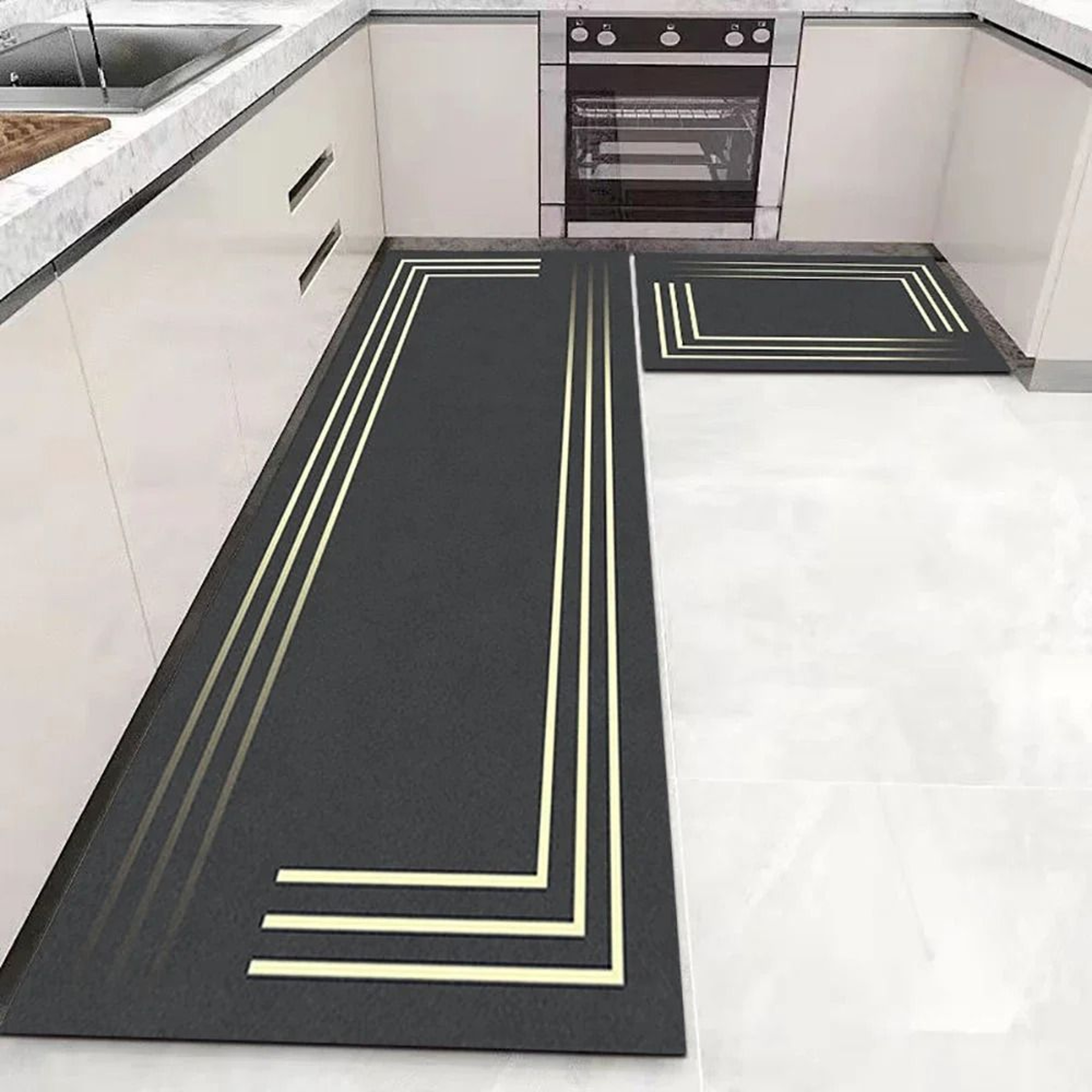 Soft Washable Non Slip Floor Mat Long Kitchen Bedside Runner Rug 24