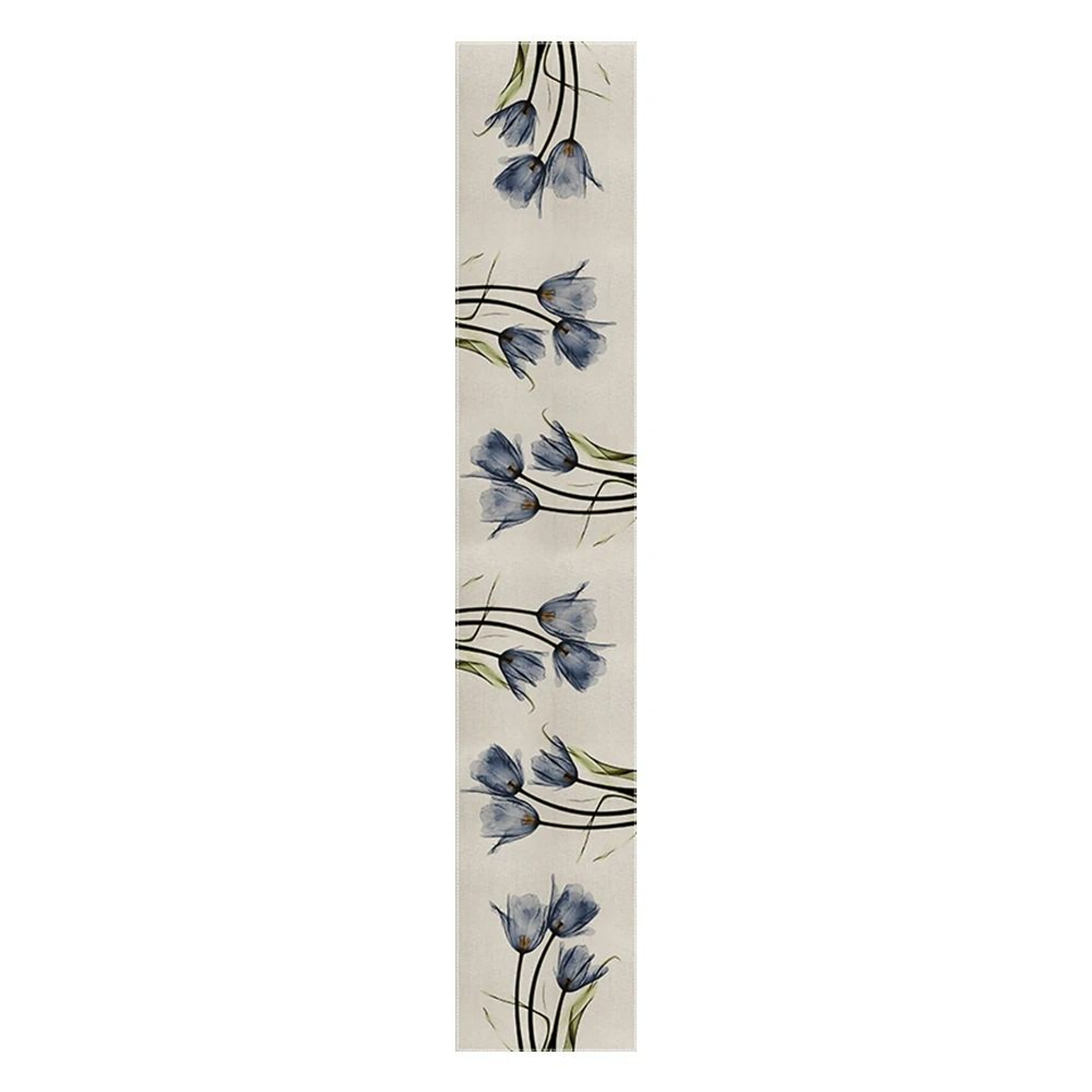 Tulip Linen Table Runner Farmhouse Floral Dining Table Decor 0