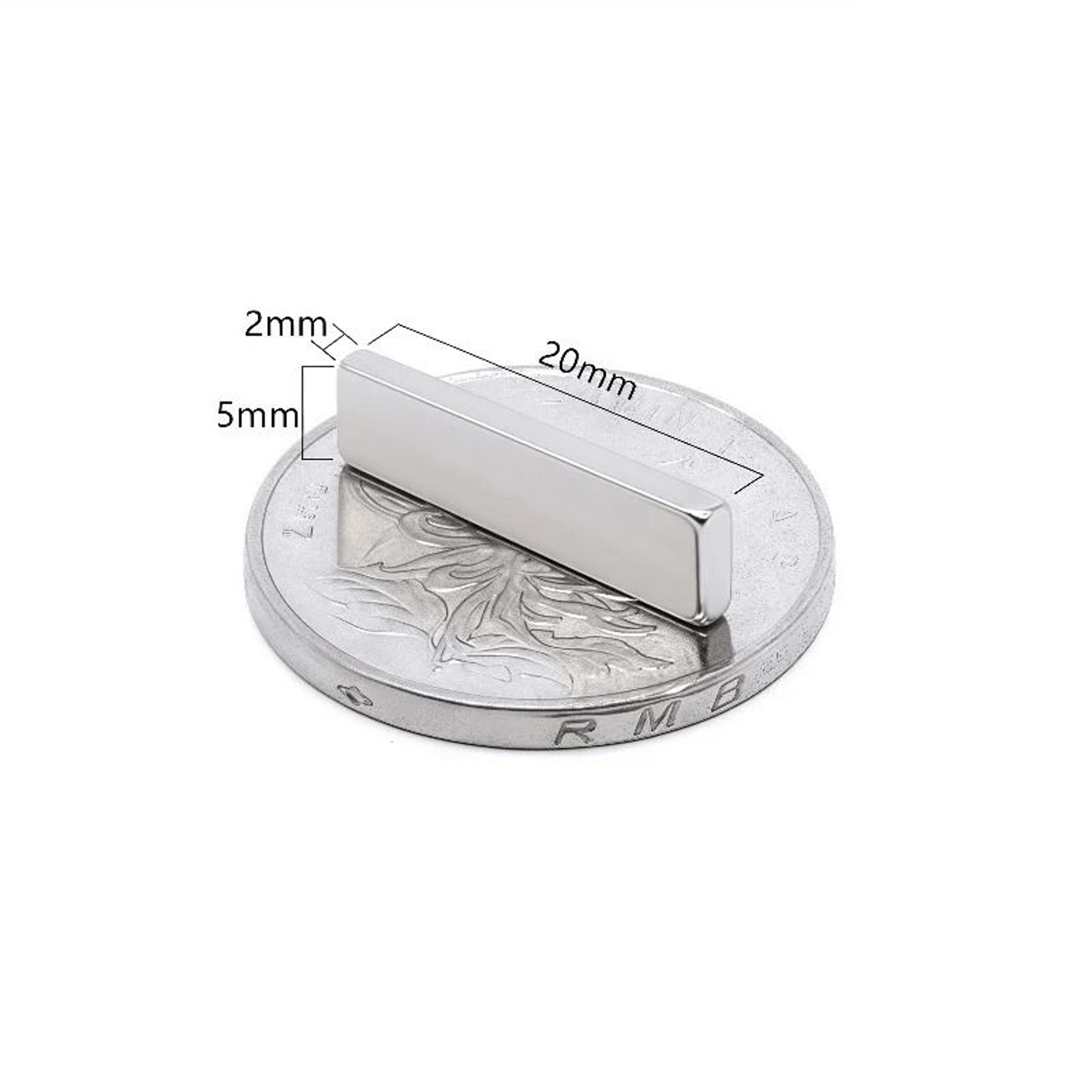 N52 Strong Neodymium Square Magnets Small Powerful Refrigerator And Office Magnets Set 8