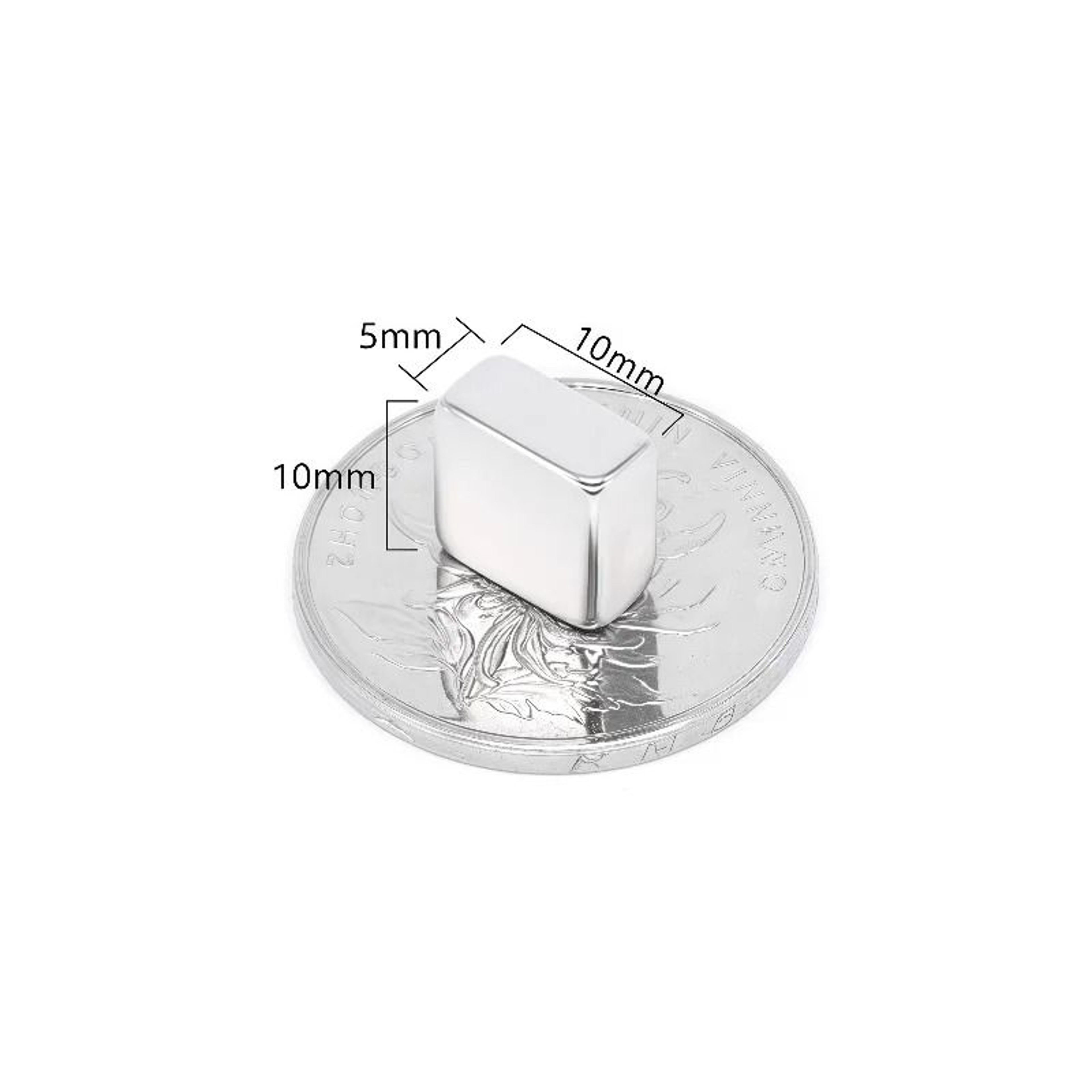 N52 Strong Neodymium Square Magnets Small Powerful Refrigerator And Office Magnets Set 4