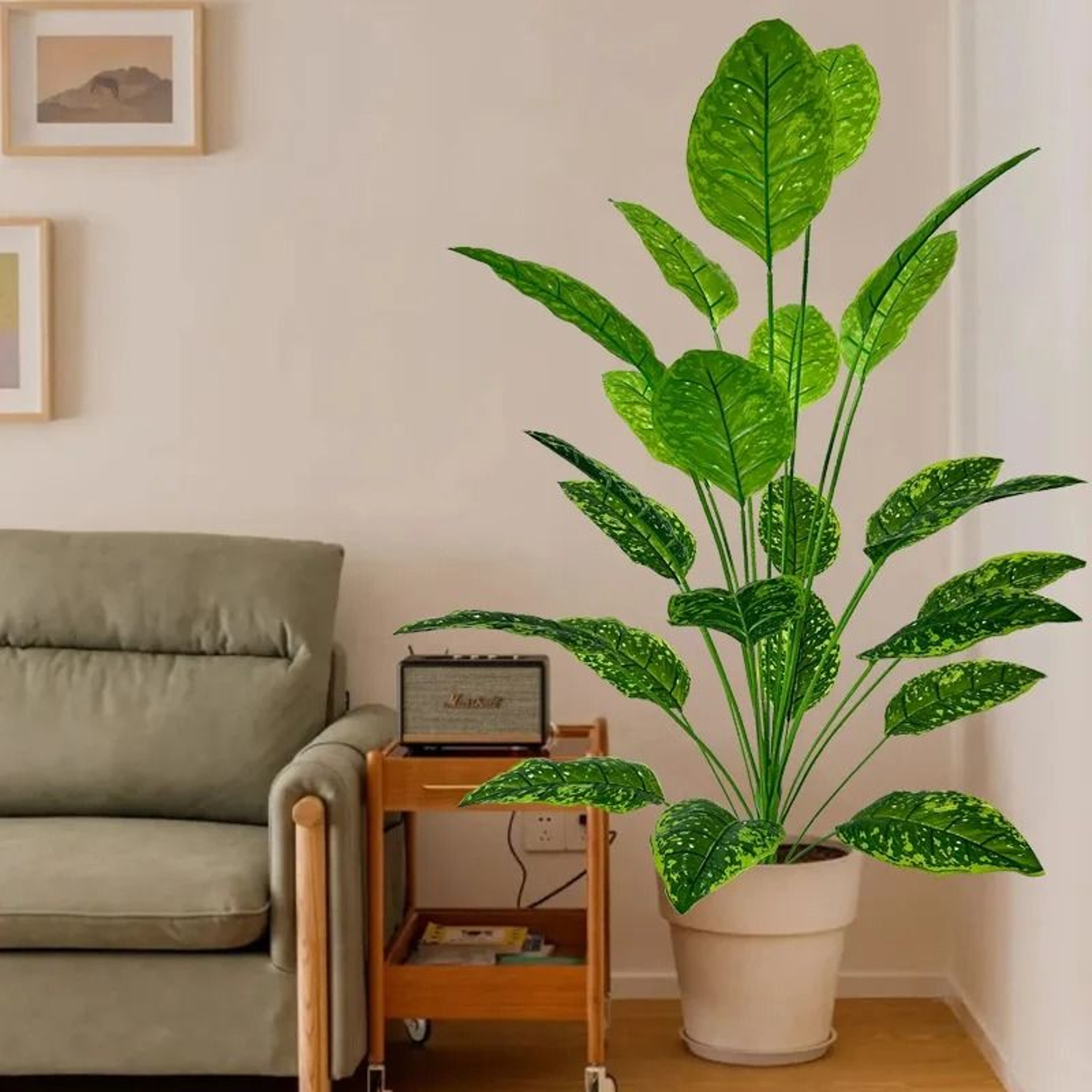 Giant Artificial Plant Tree Realistic Large Indoor Outdoor Greenery Decor 4