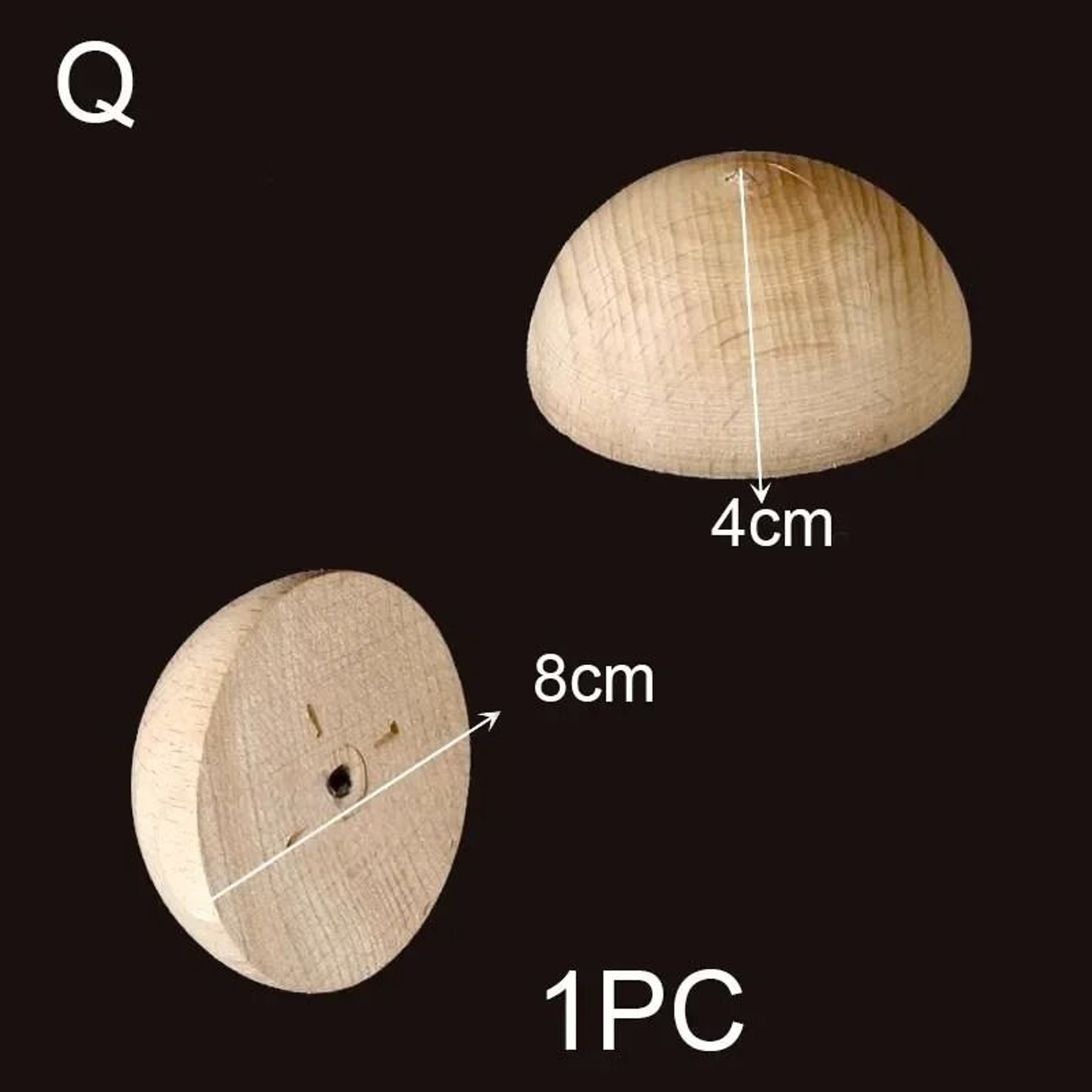 Half Round Wood Column Cap Roman Carved Applique For Furniture Decor 6
