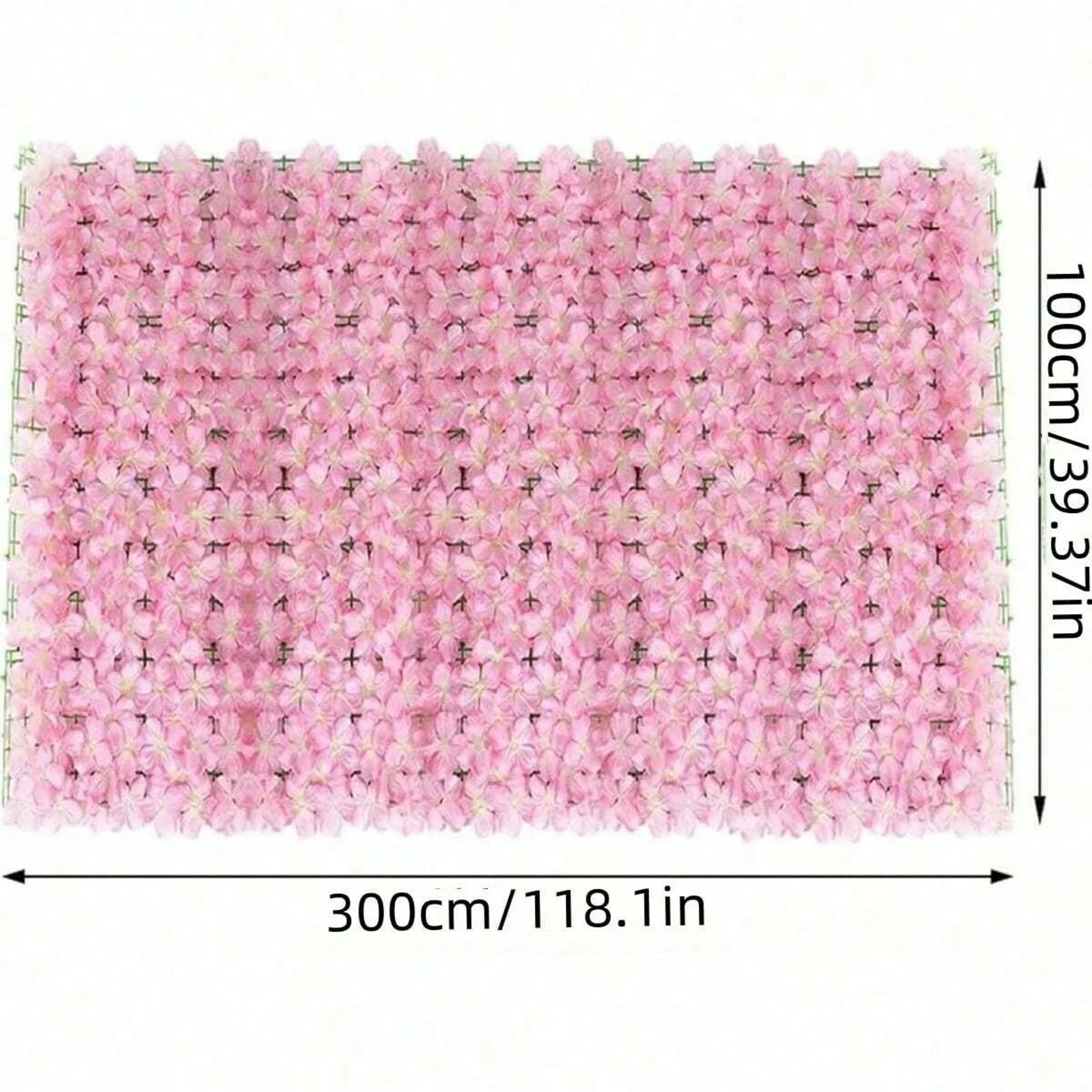 Expandable Artificial Ivy Fence Privacy Screen With Flowers 4