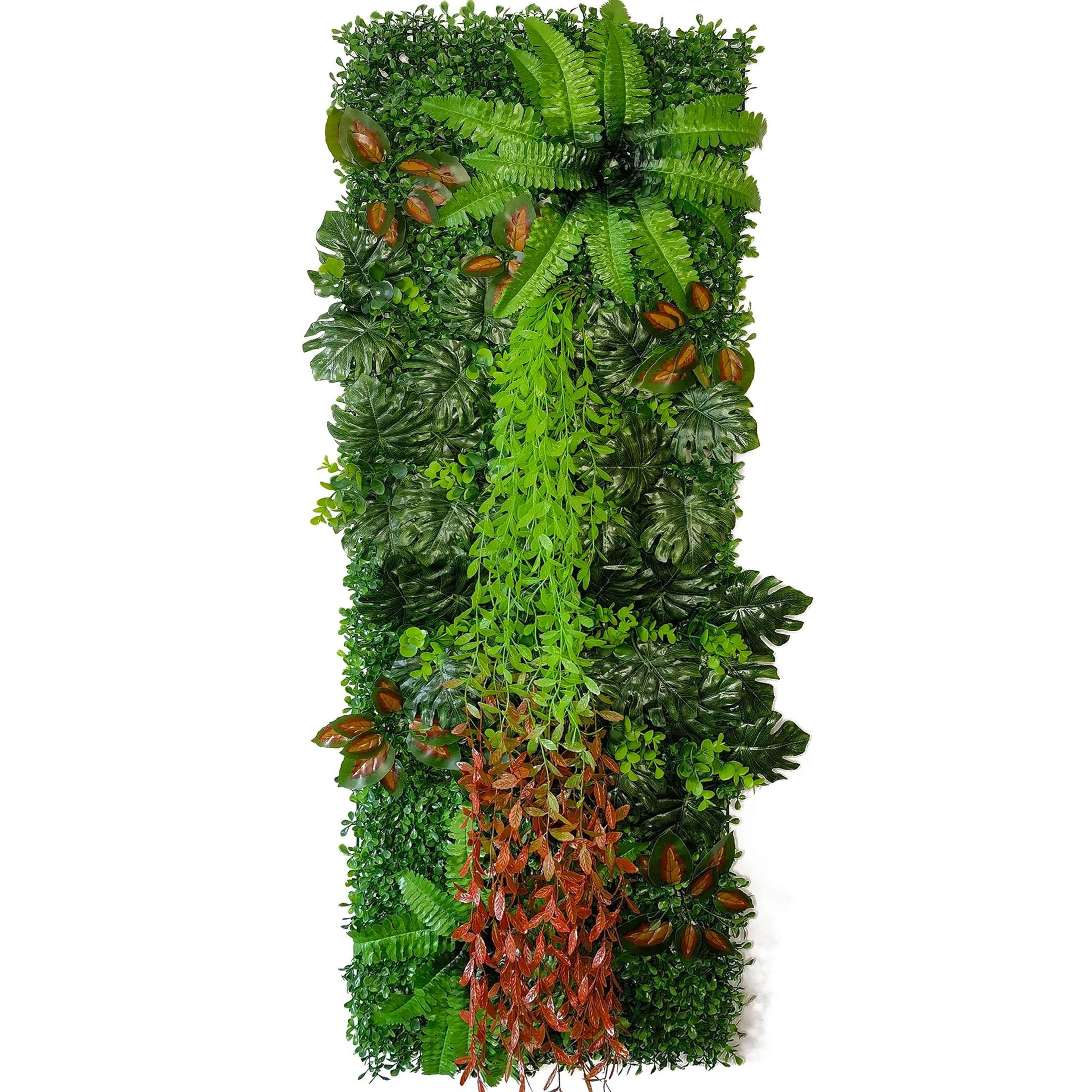 Artificial Boxwood Hedge Wall Panel Green Plant Backdrop Garden Decor 10