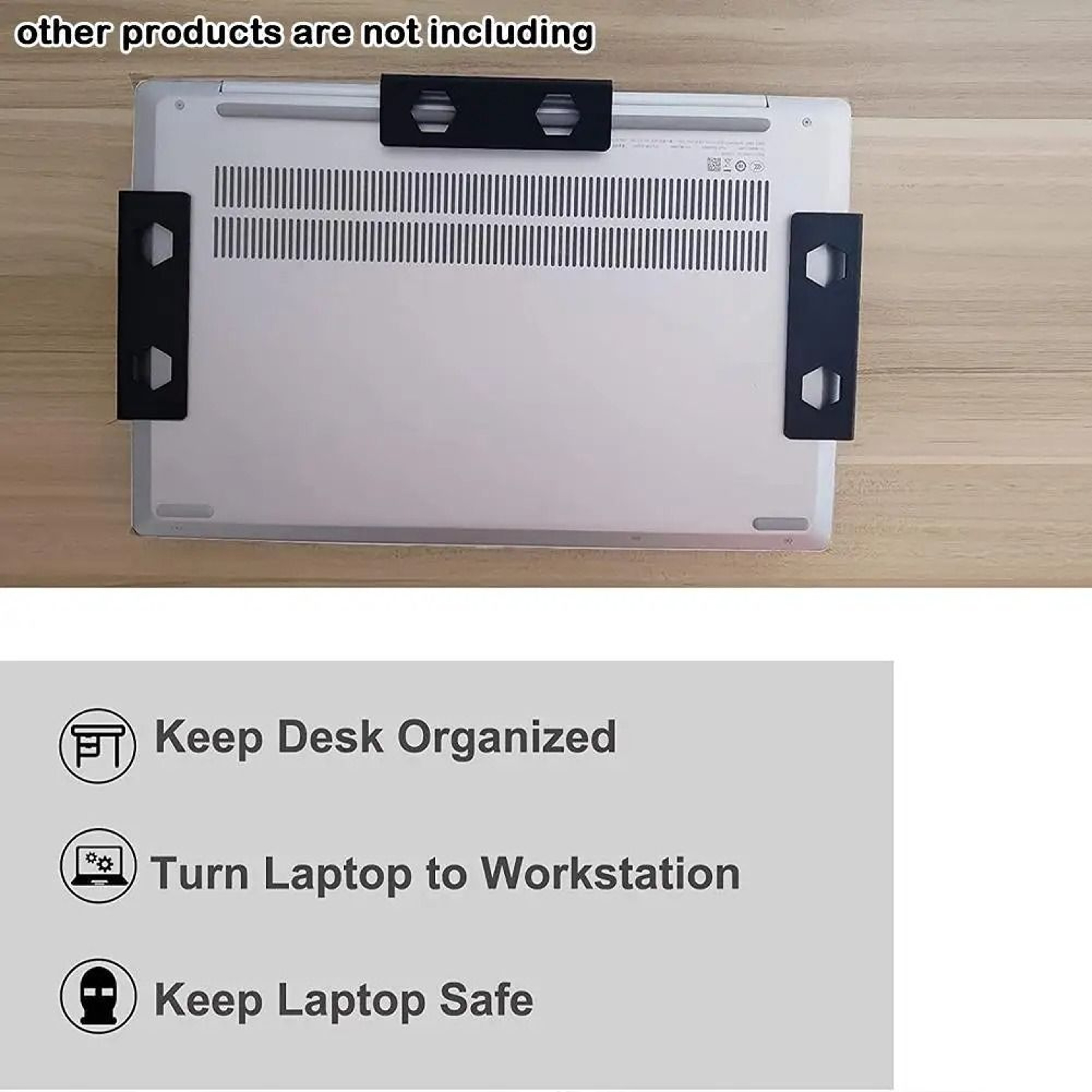 Under Desk Laptop Holder Space Saving Storage Bracket For Home Office Setup 2
