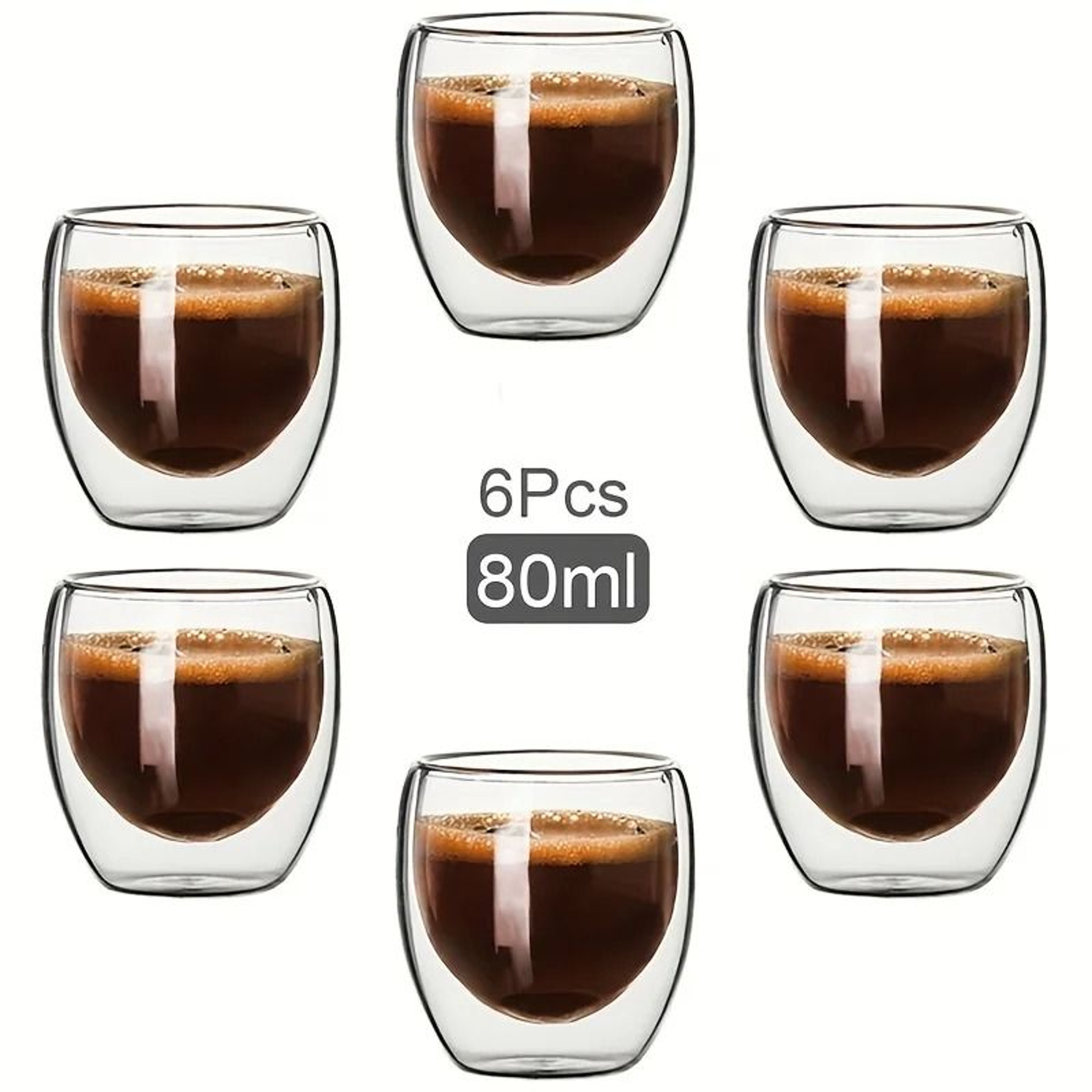 Double Wall Glass Cup Insulated Transparent Espresso Coffee And Tea Mug 10