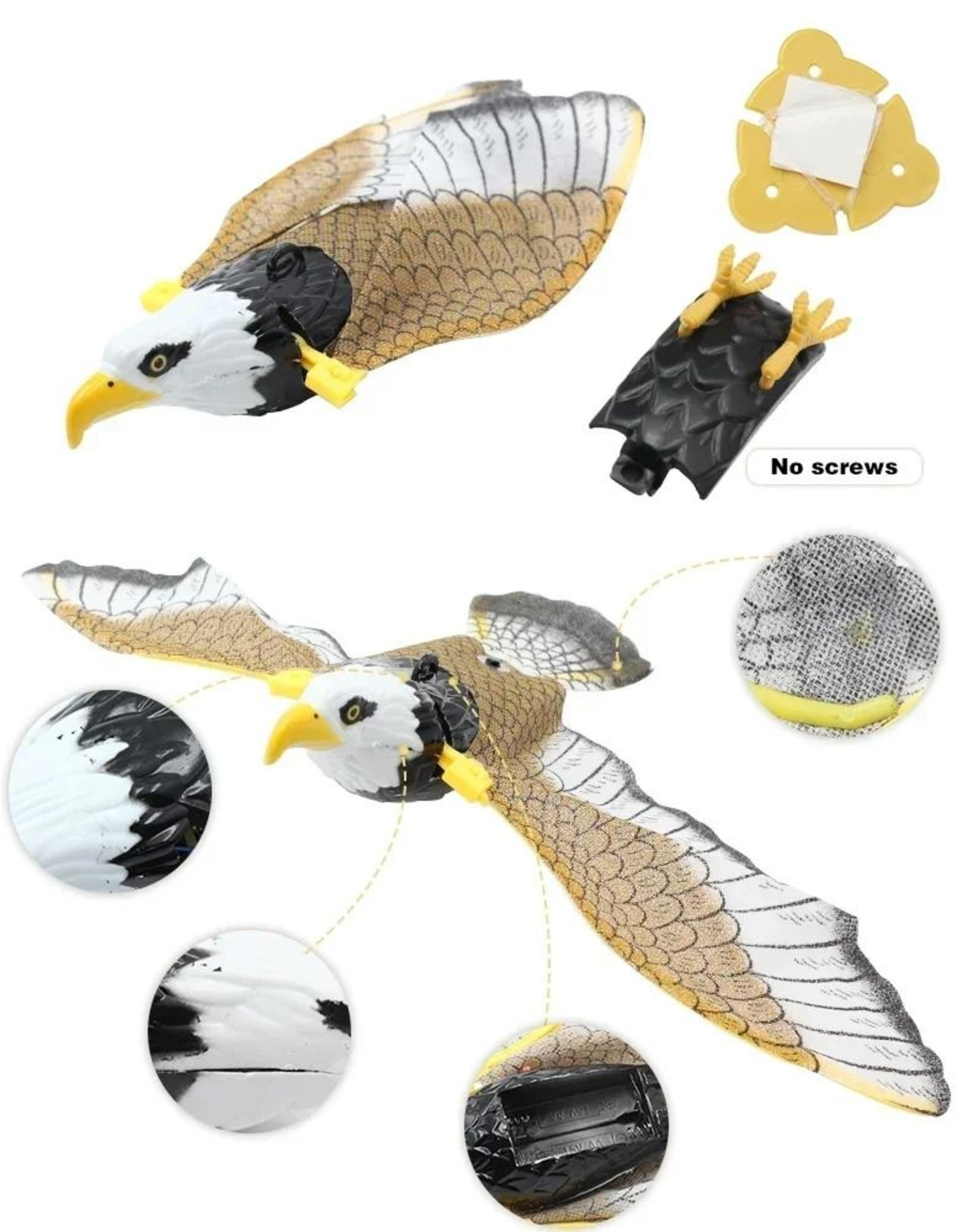 Electric Flying Bird Cat Toy For Indoor Play 12