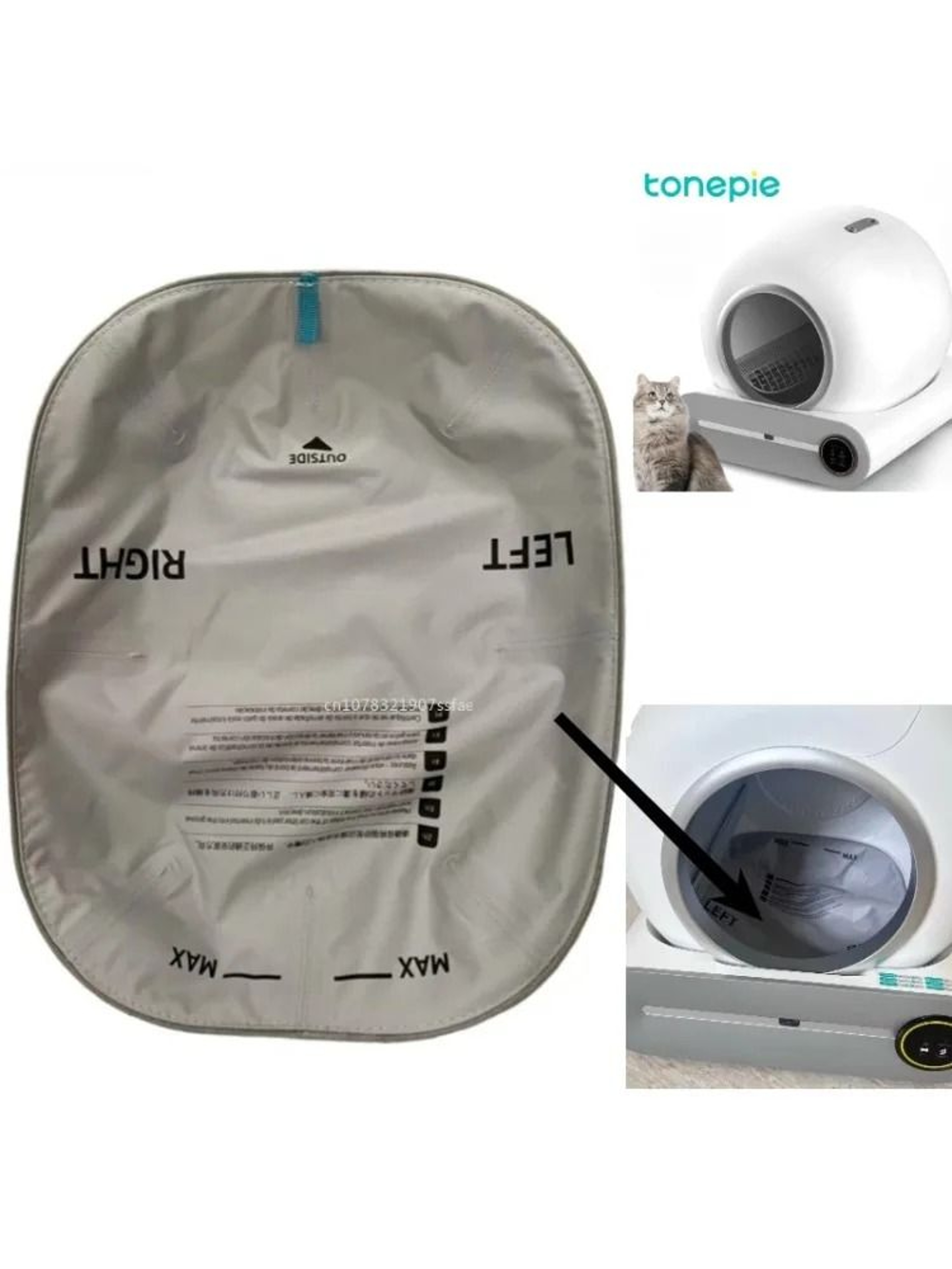 Tonepie Tipro Cat Litter Box Filter Screen Sand Baffle Replacement Accessory Kit For Cleaner Use 5