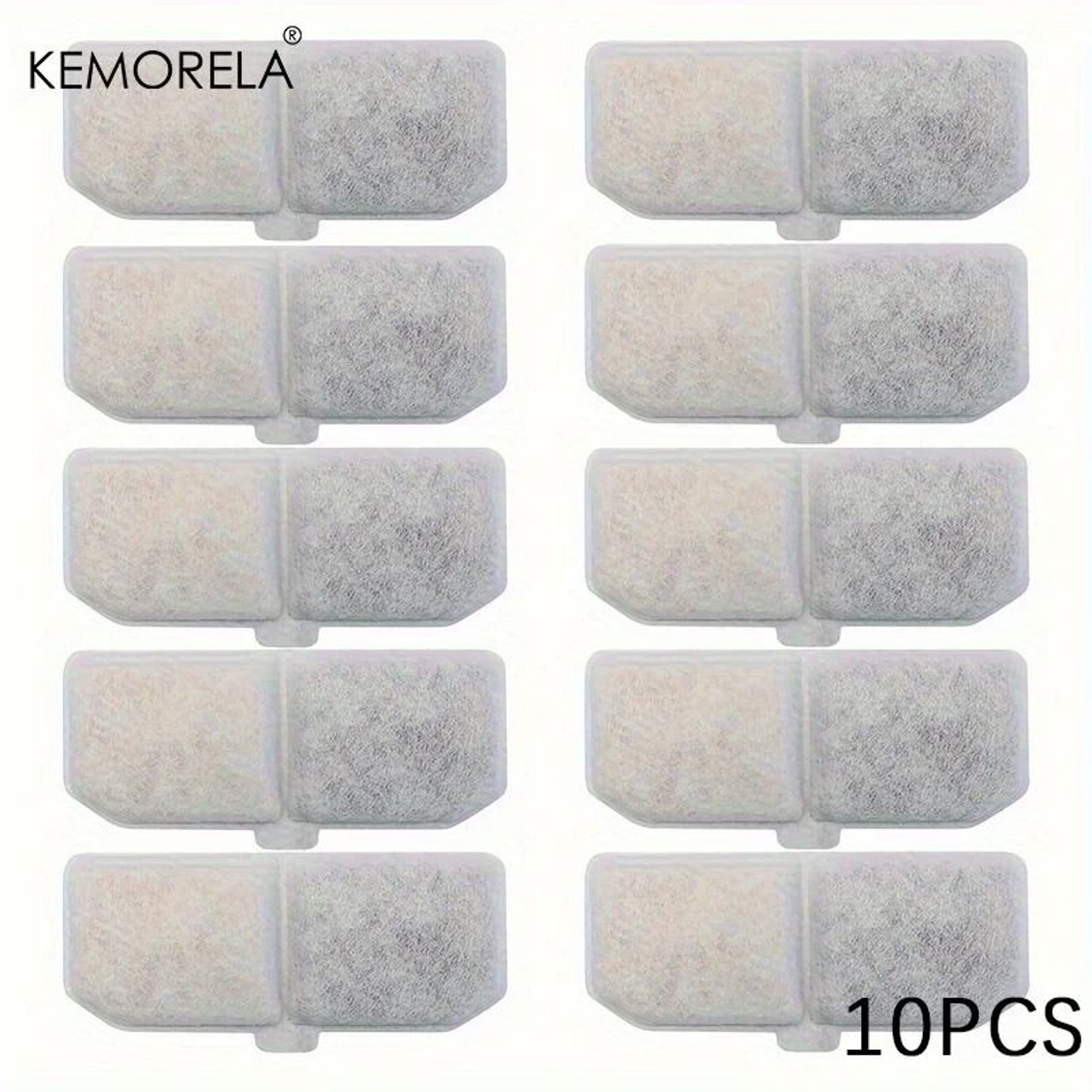 Activated Carbon Pet Water Fountain Filter Set 113x43mm Resin Core For Smart Cat Dog Dispensers 1