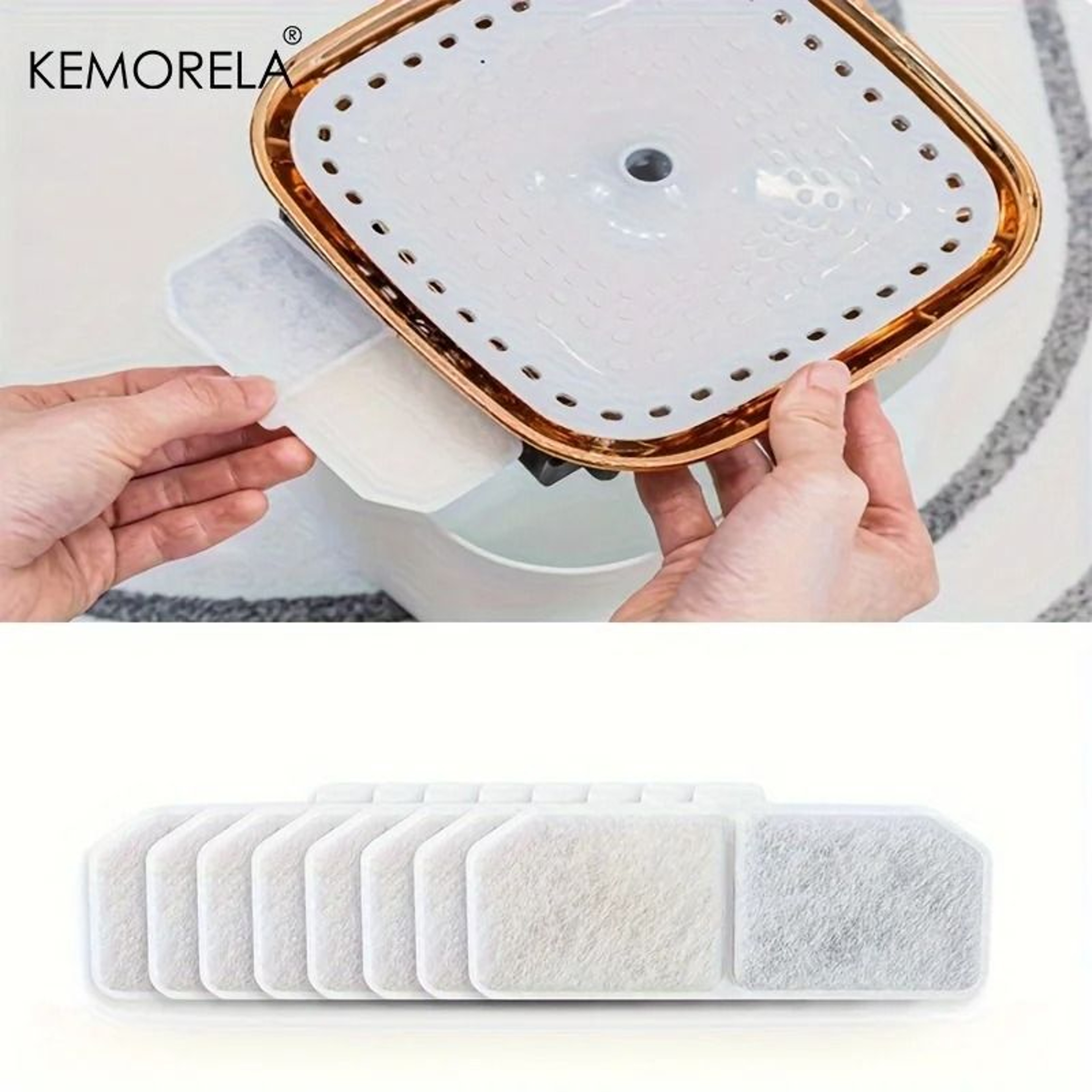 Activated Carbon Pet Water Fountain Filter Set 113x43mm Resin Core For Smart Cat Dog Dispensers 5