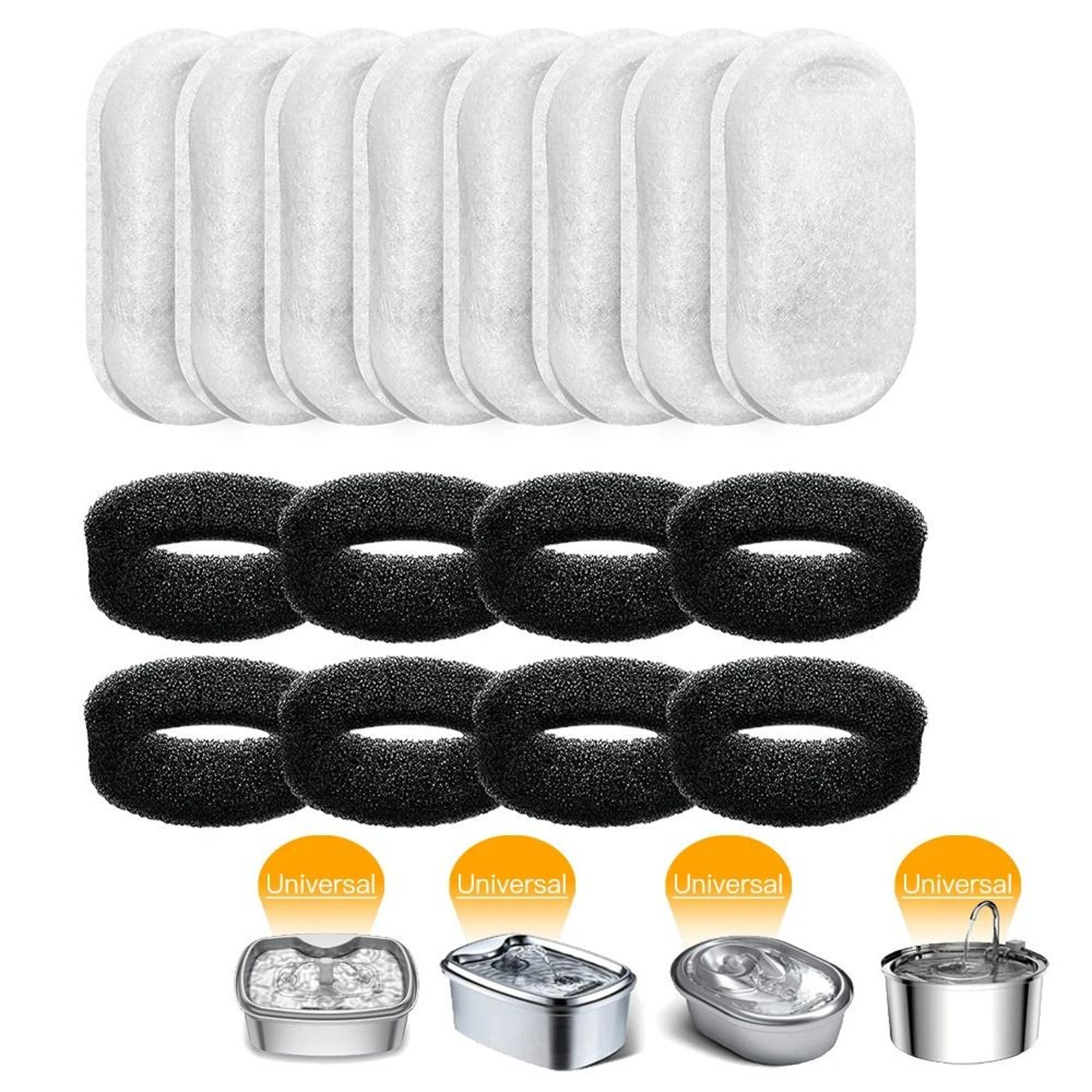 Activated Carbon Pet Fountain Replacement Filters For Cats And Dogs 5