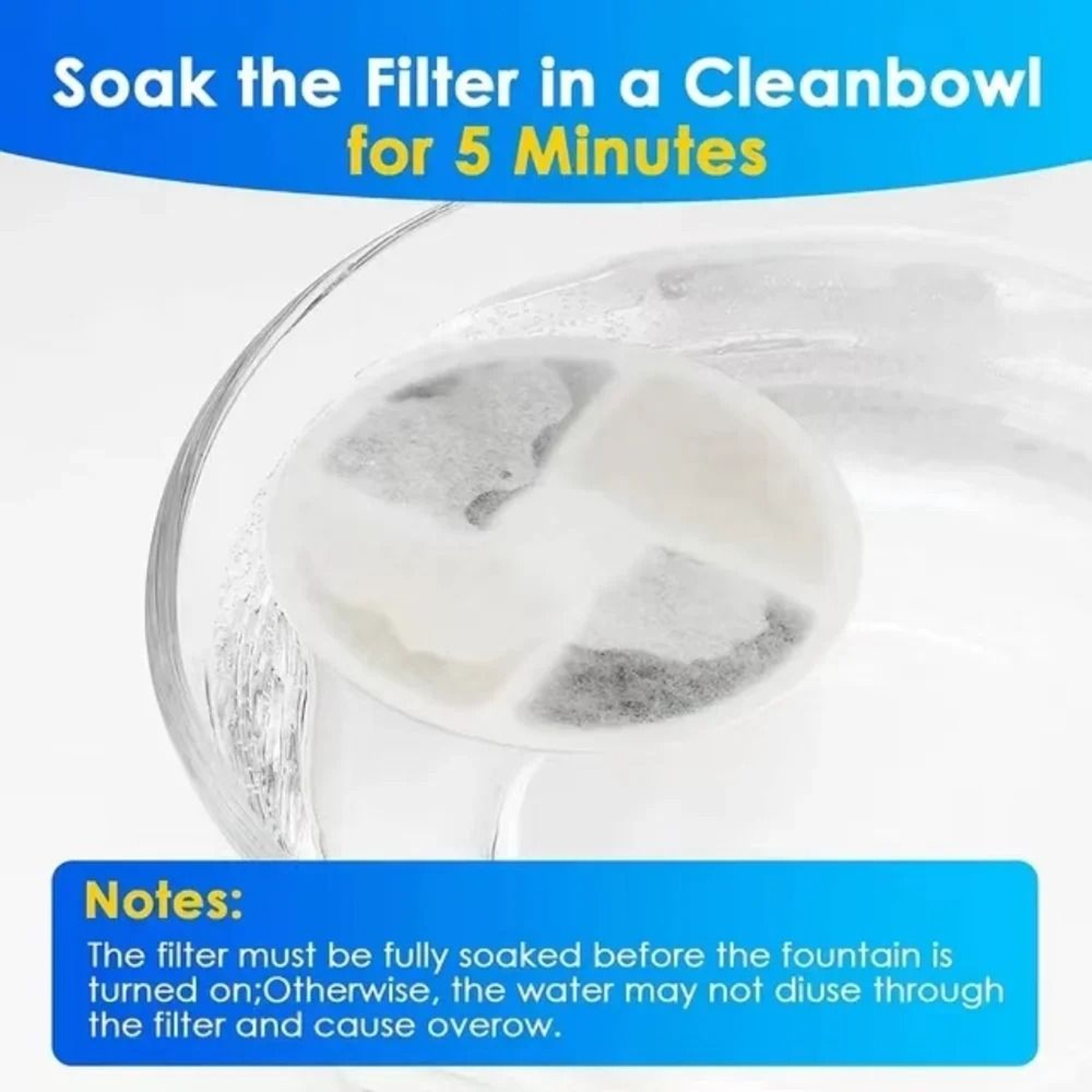 Activated Carbon Cat Water Fountain Filters For 2L Stainless Dispenser 6