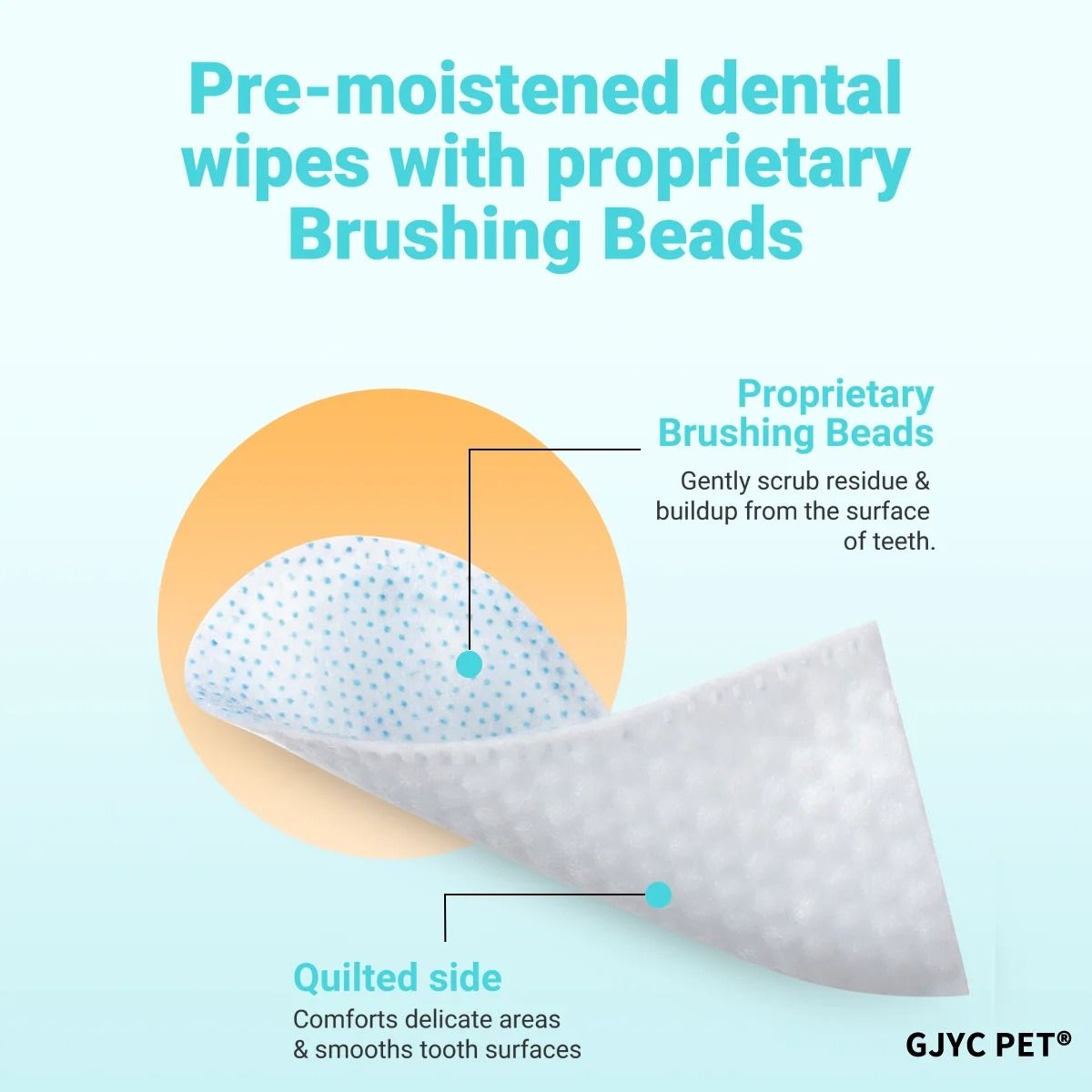 Pet Dental Finger Wipes For Teeth Cleaning And Fresh Breath 2