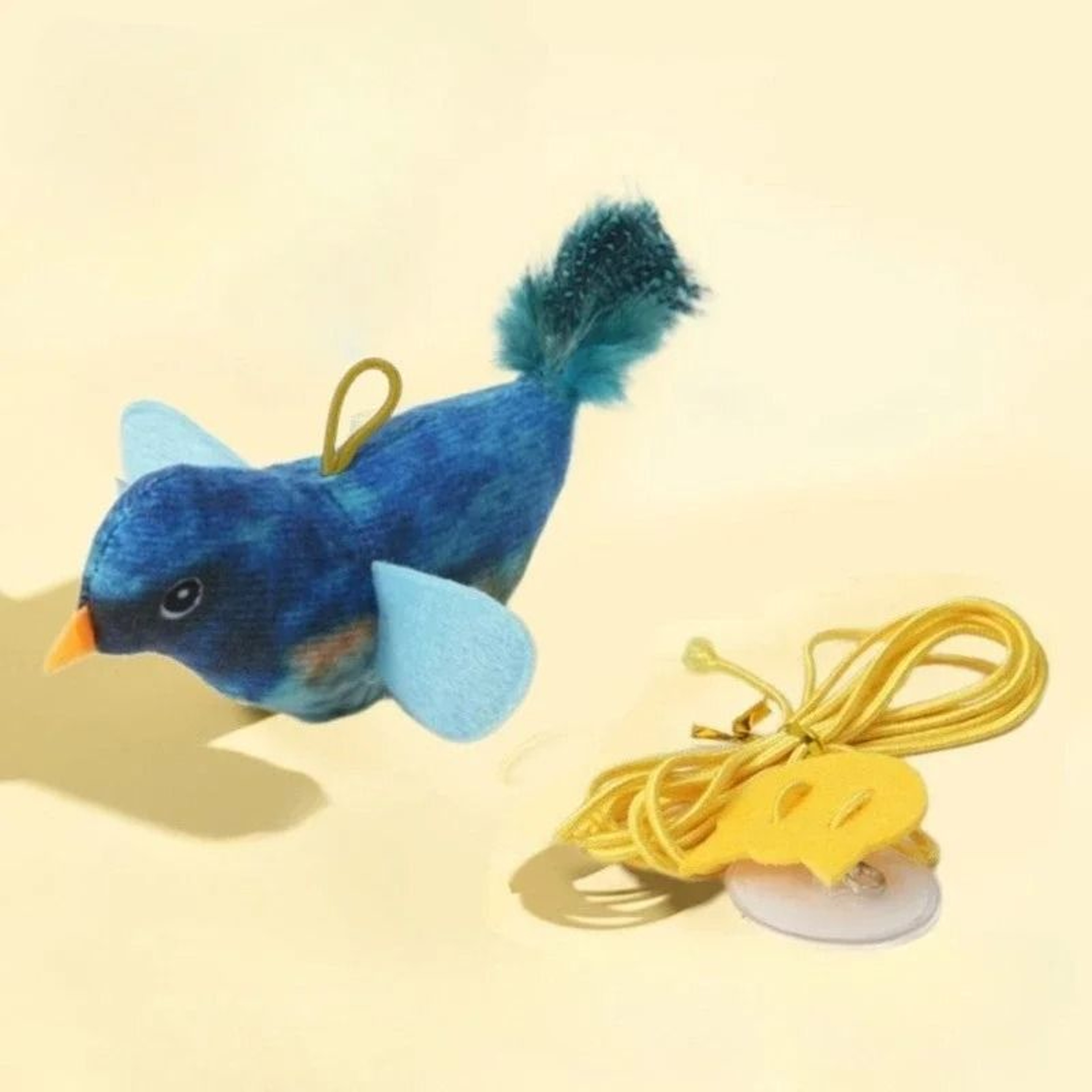 Wall Hanging Bird Cat Toy With Sound And Catnip 1