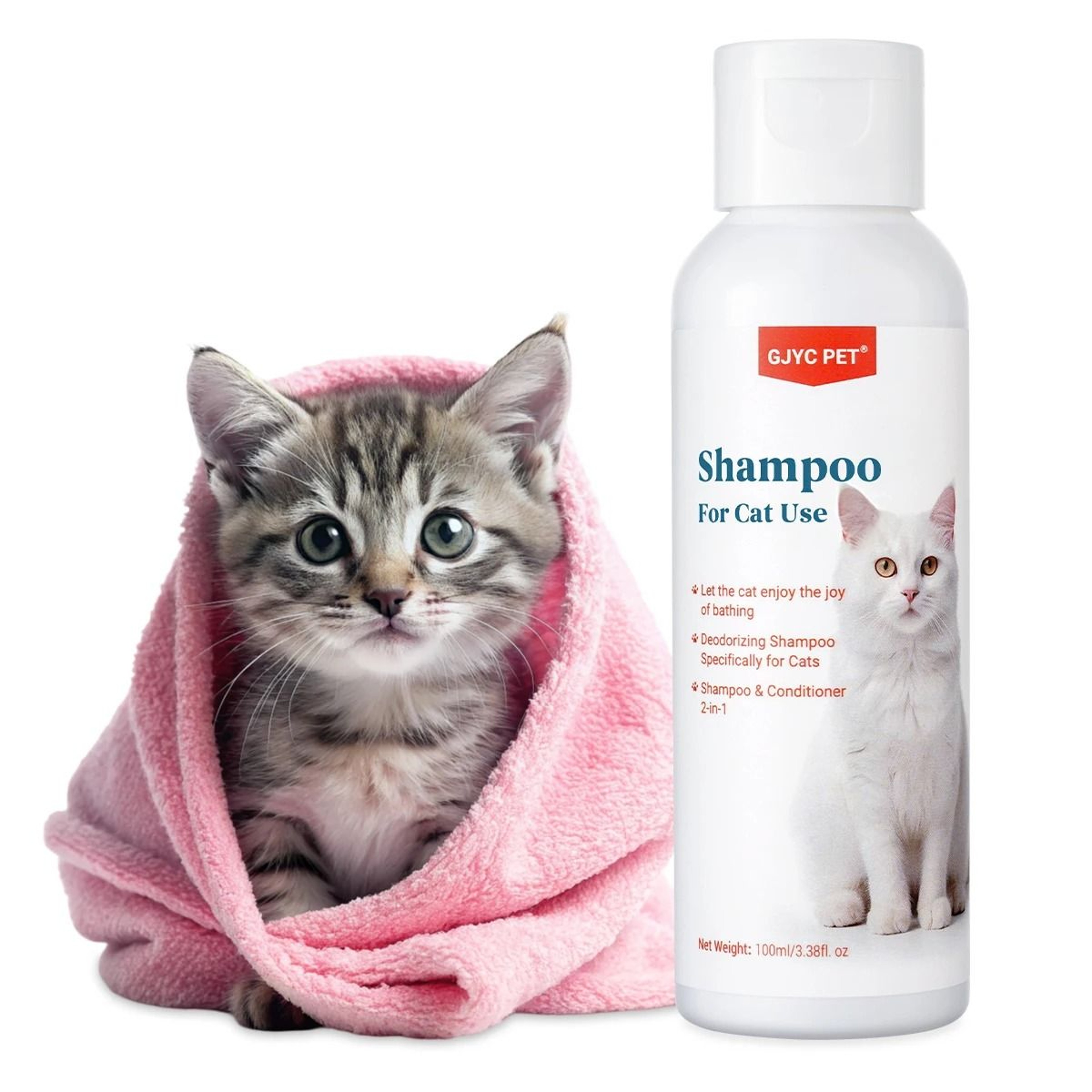 Gentle Mild Cat Shampoo For Moisturizing Deodorizing And Soft Shiny Fur Care 0