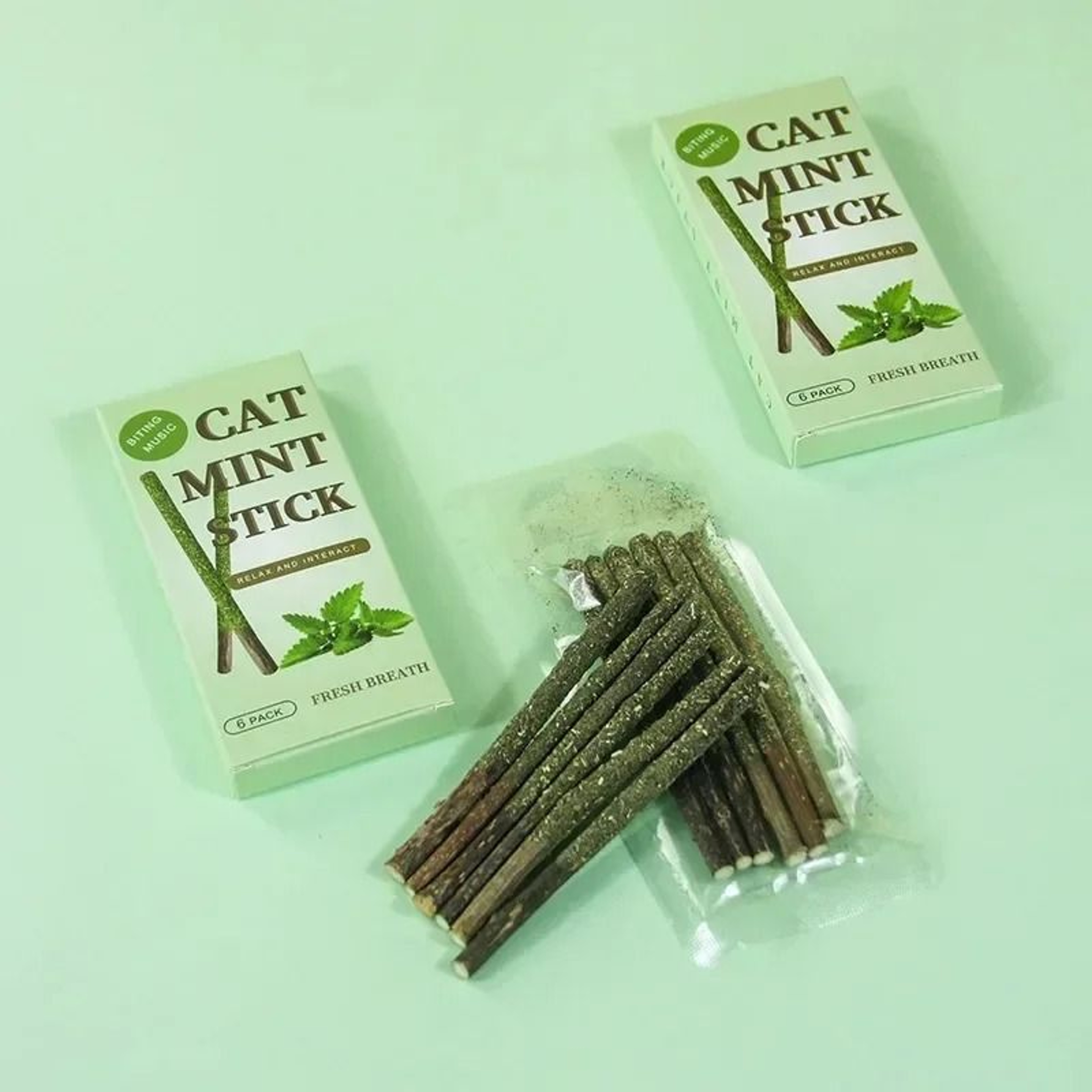 Natural Matatabi Cat Sticks Silvervine Chew Toy For Teeth Cleaning And Play 10