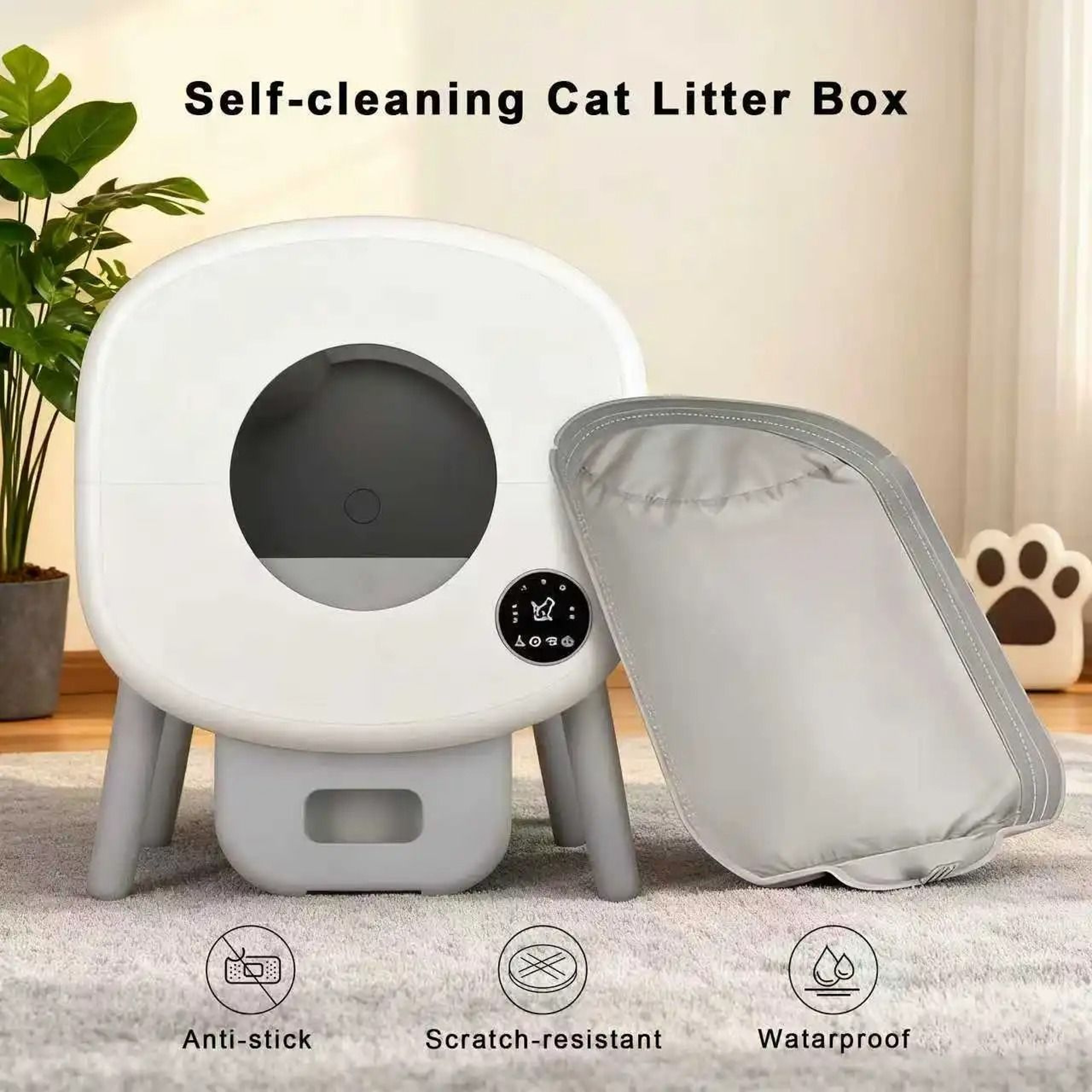 Automatic Litter Box Liner Soft Removable Fabric Mat For Smart Cat Litter Boxes 5