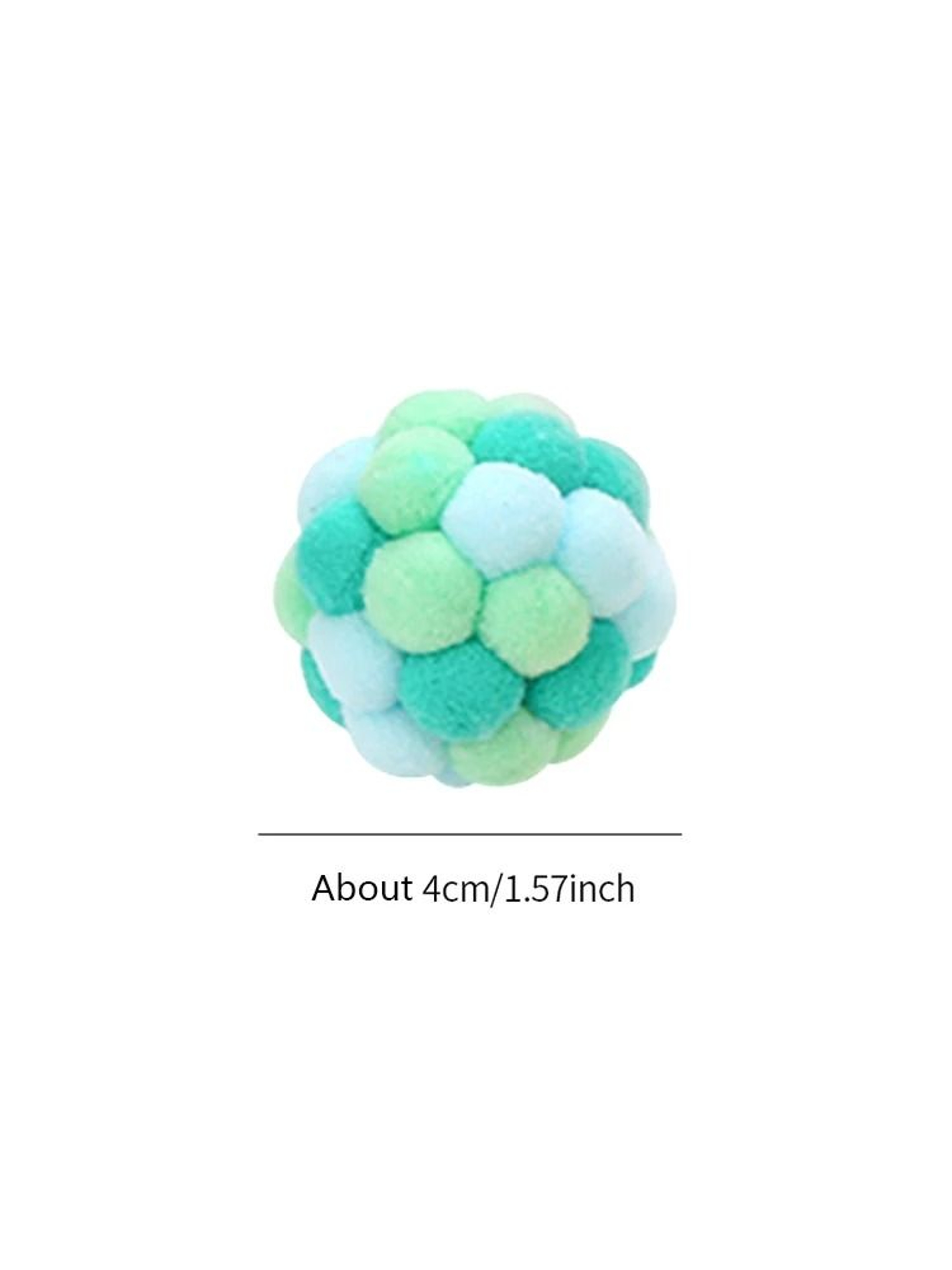 Cat Bell Ball Toy Colorful Elastic Interactive Chase Ball For Cats And Kittens 1