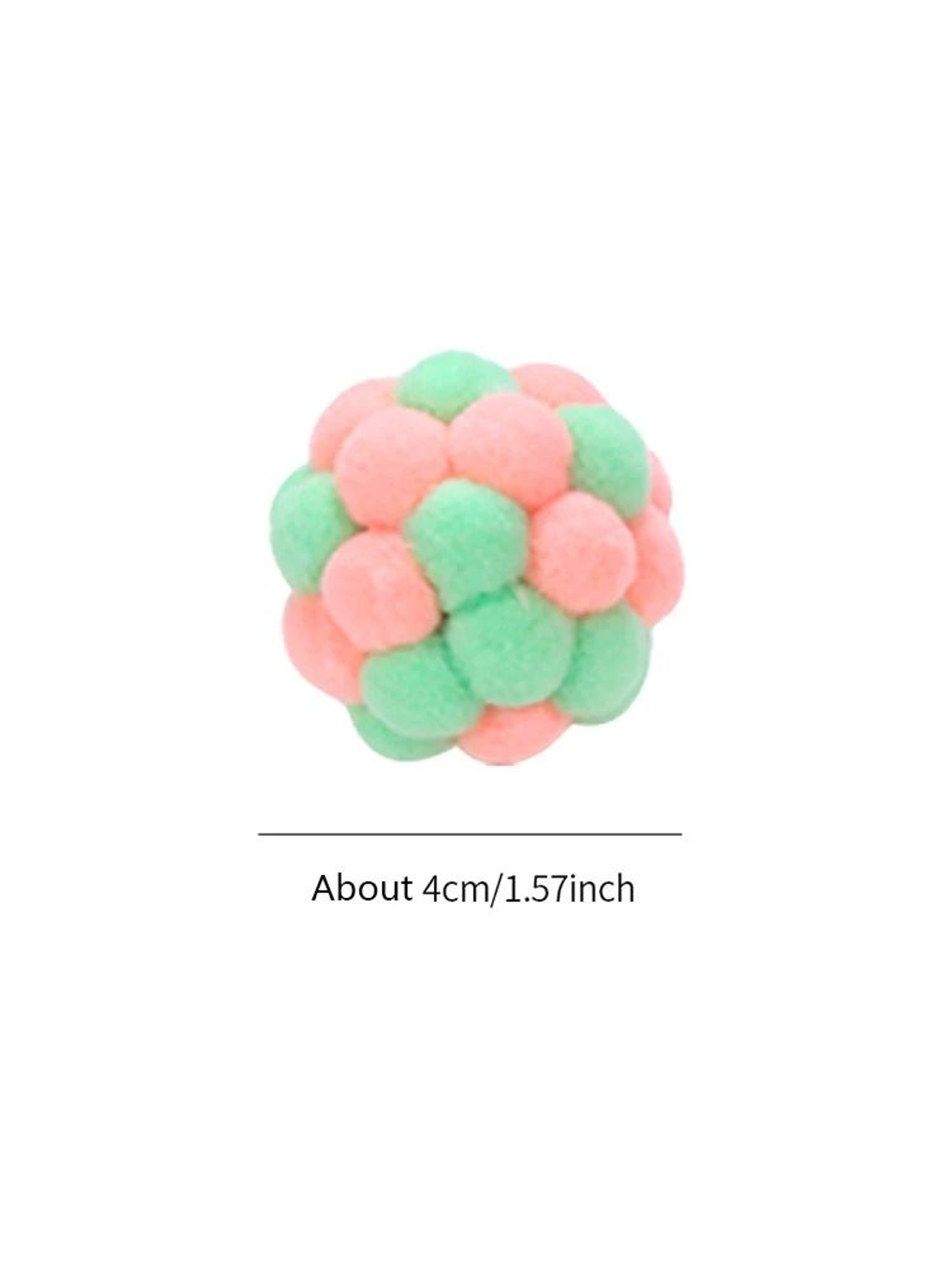 Cat Bell Ball Toy Colorful Elastic Interactive Chase Ball For Cats And Kittens 4