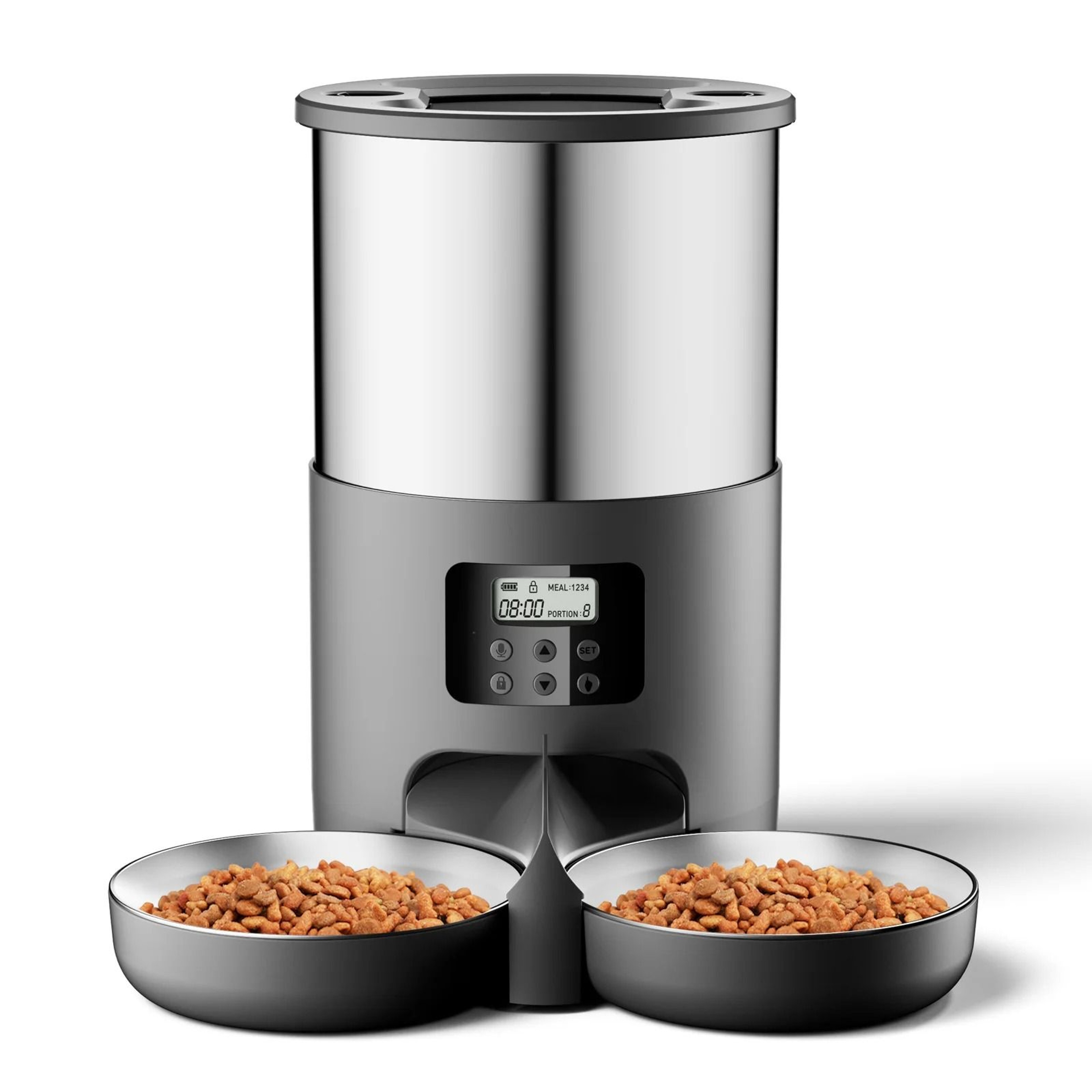 4L Smart Pet Feeder With Tuya App Water Dispenser And Dry Food Bowl 8