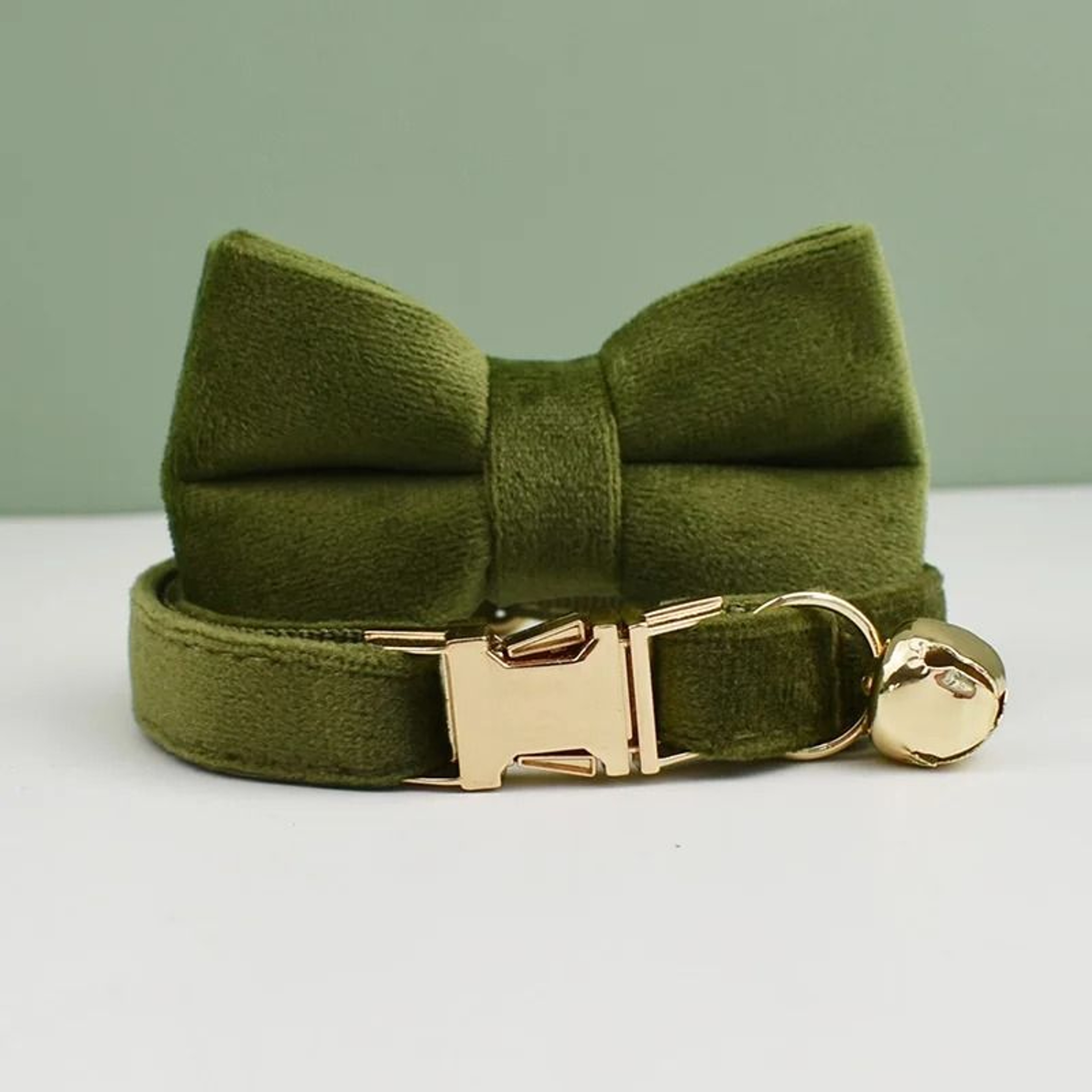 Velvet Bow Cat Collar Personalized Adjustable Collar With Bell For Cats And Kittens 8