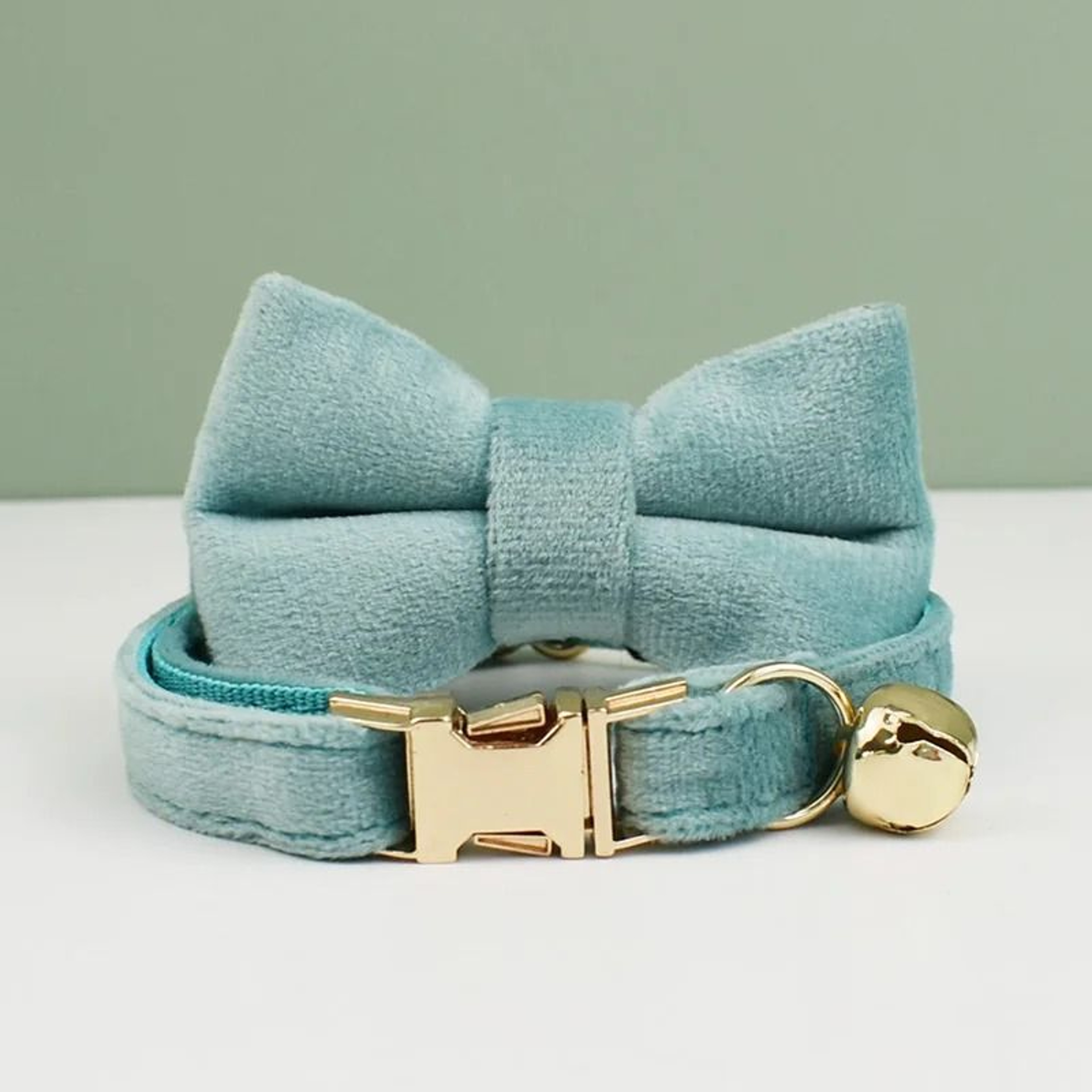 Velvet Bow Cat Collar Personalized Adjustable Collar With Bell For Cats And Kittens 14