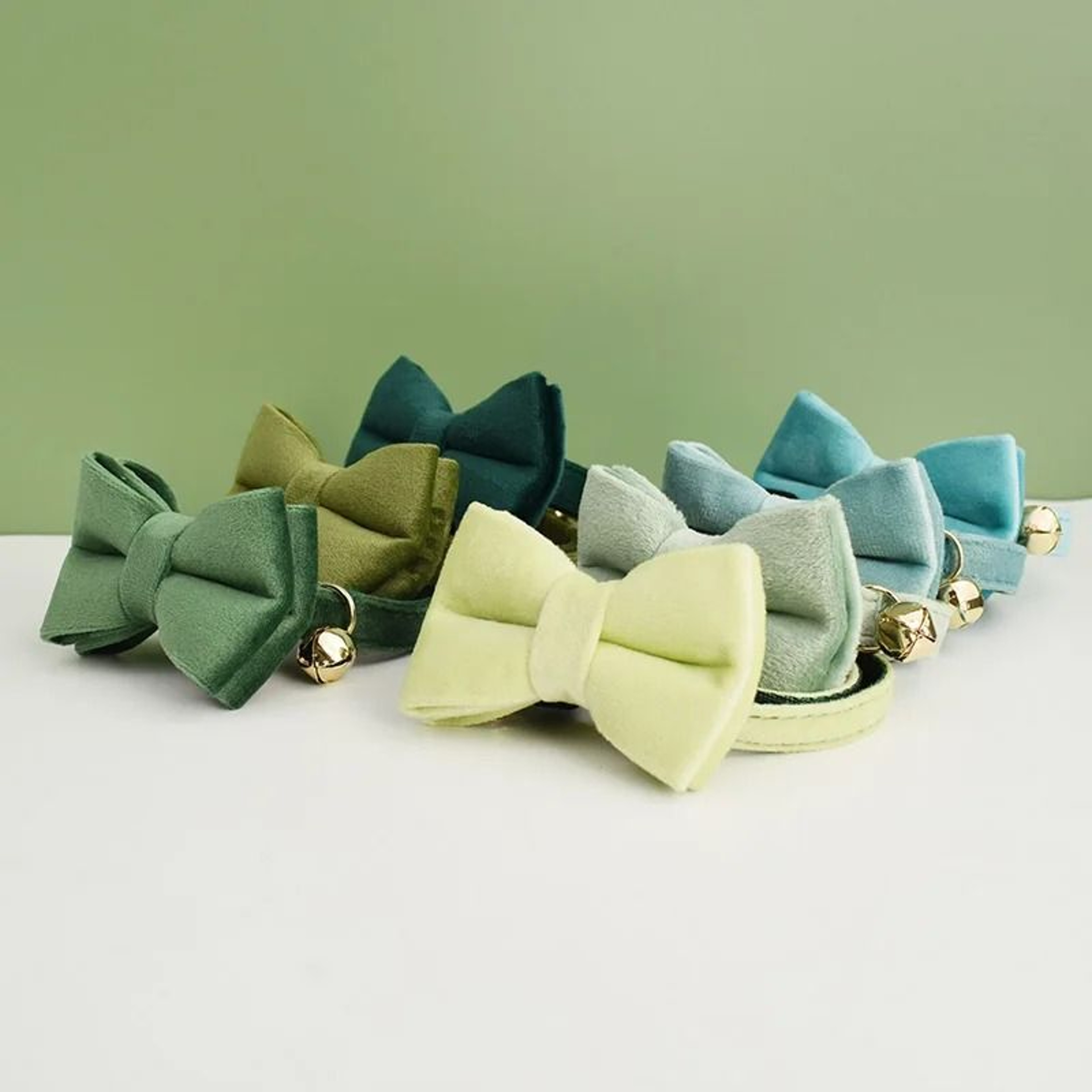 Velvet Bow Cat Collar Personalized Adjustable Collar With Bell For Cats And Kittens 17