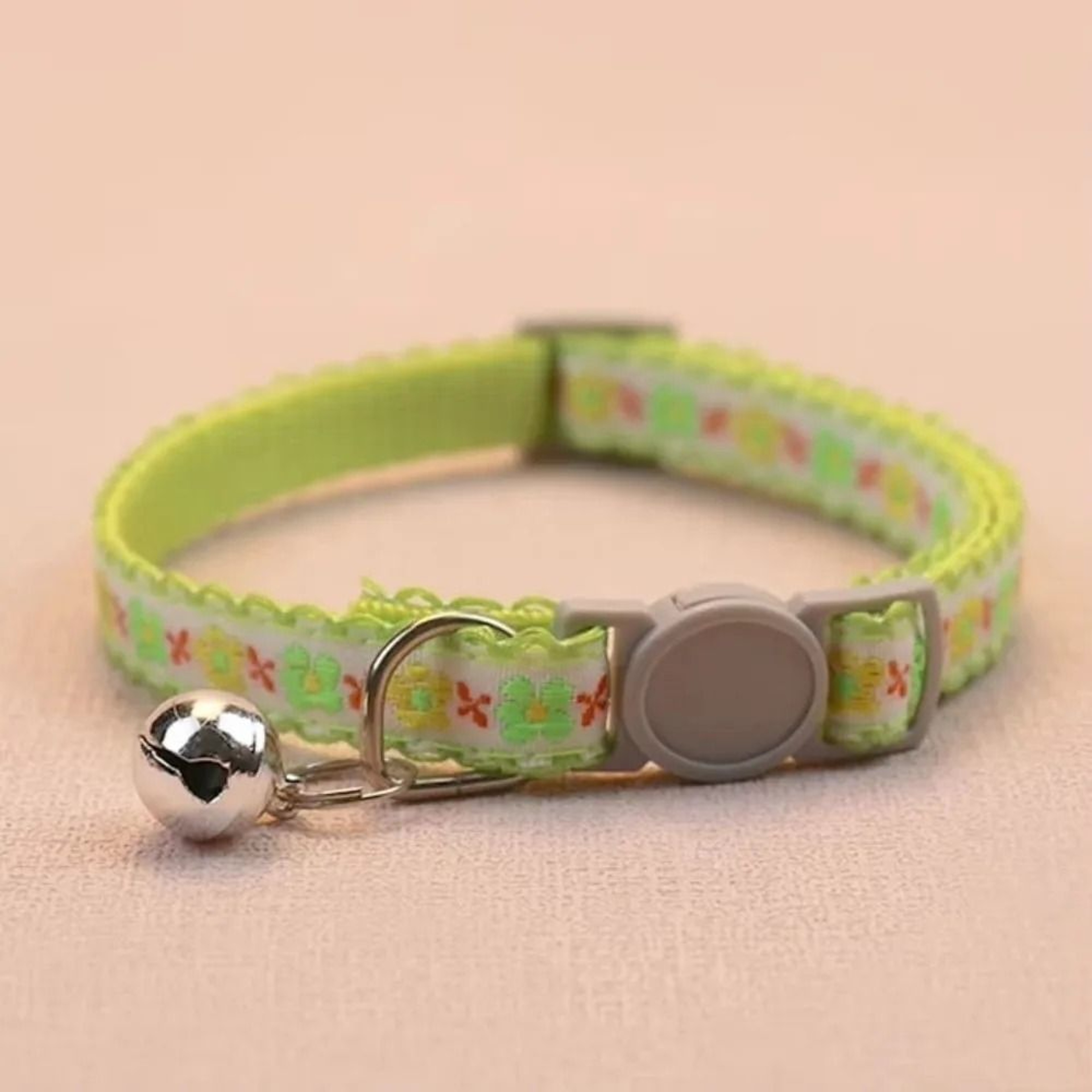 Floral Embroidered Cat Collar Adjustable Lace Collar With Bell For Cats And Kittens 8