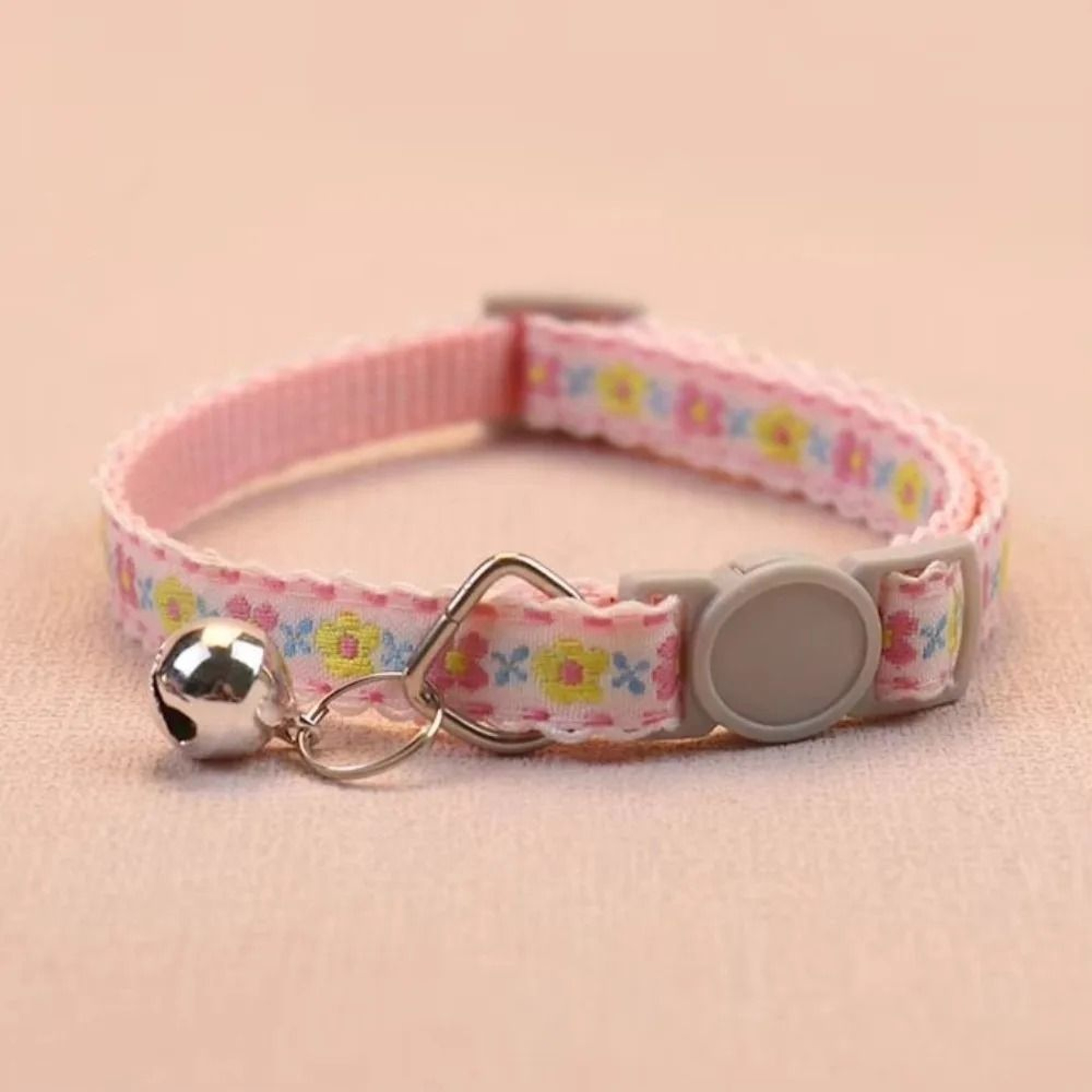 Floral Embroidered Cat Collar Adjustable Lace Collar With Bell For Cats And Kittens 10
