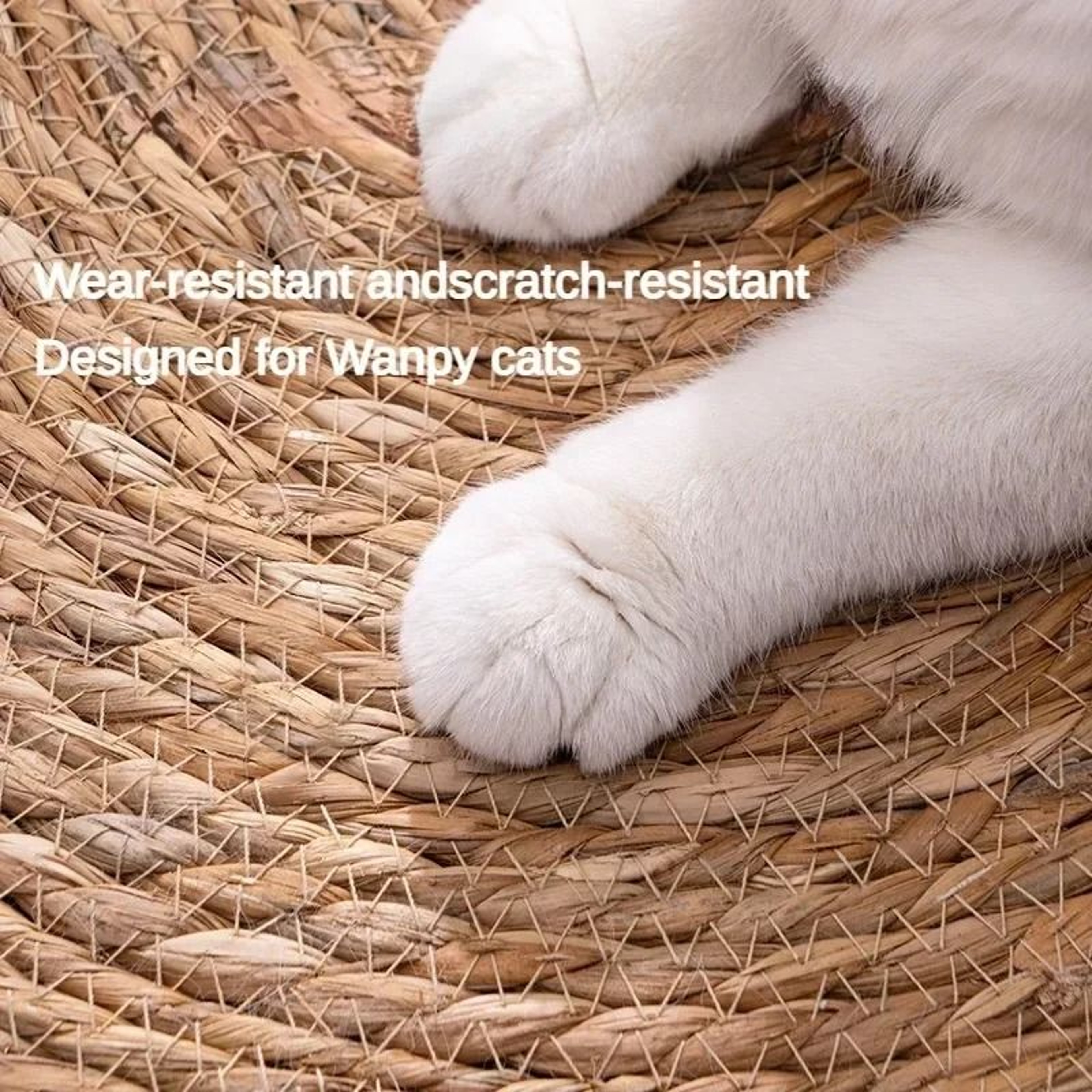 Rattan Cat Scratcher Mat Board Furniture Protector For Sofas Cat Trees And Nail Care 6