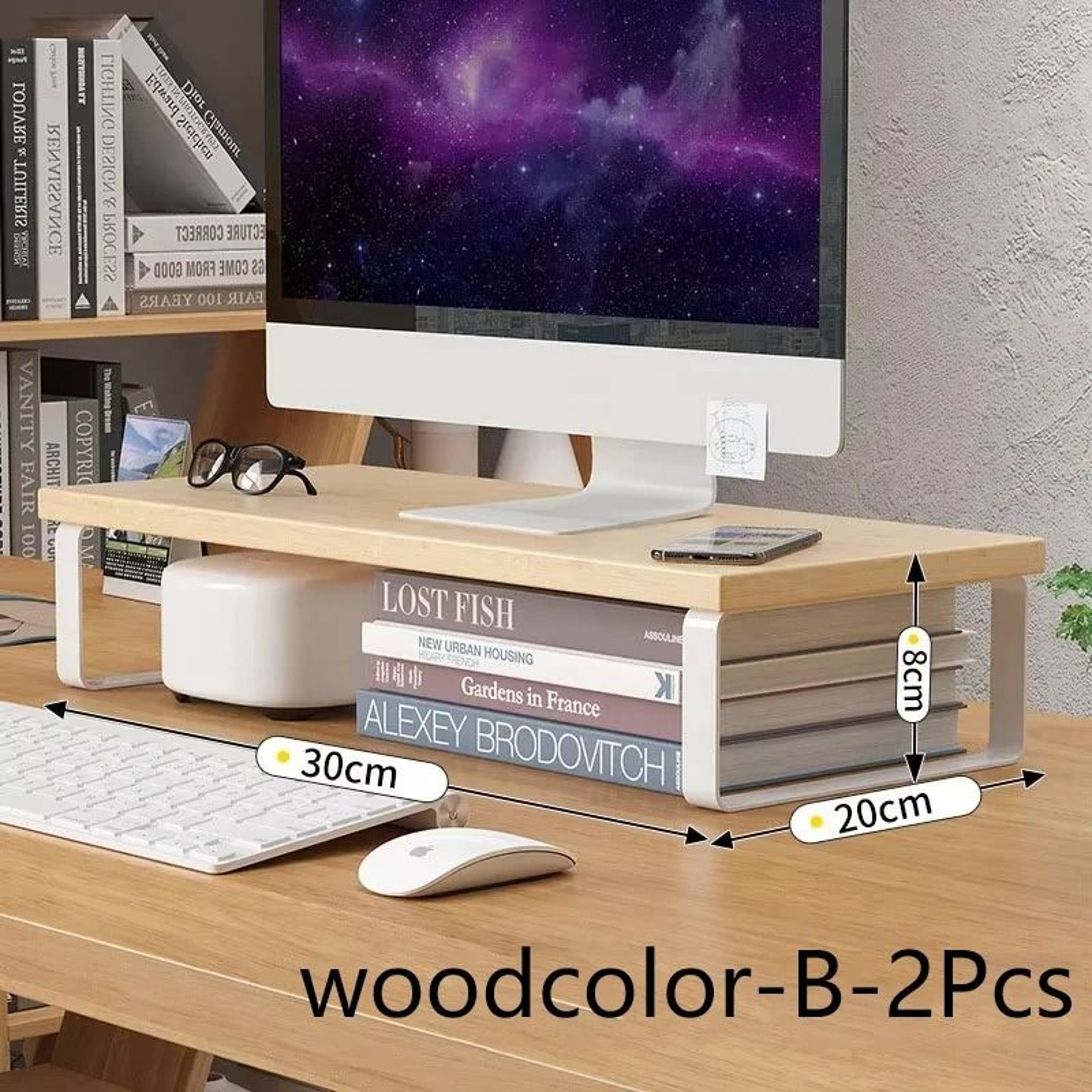 Monitor Stand Riser Desktop Storage Rack For Laptop And Computer Screen 6