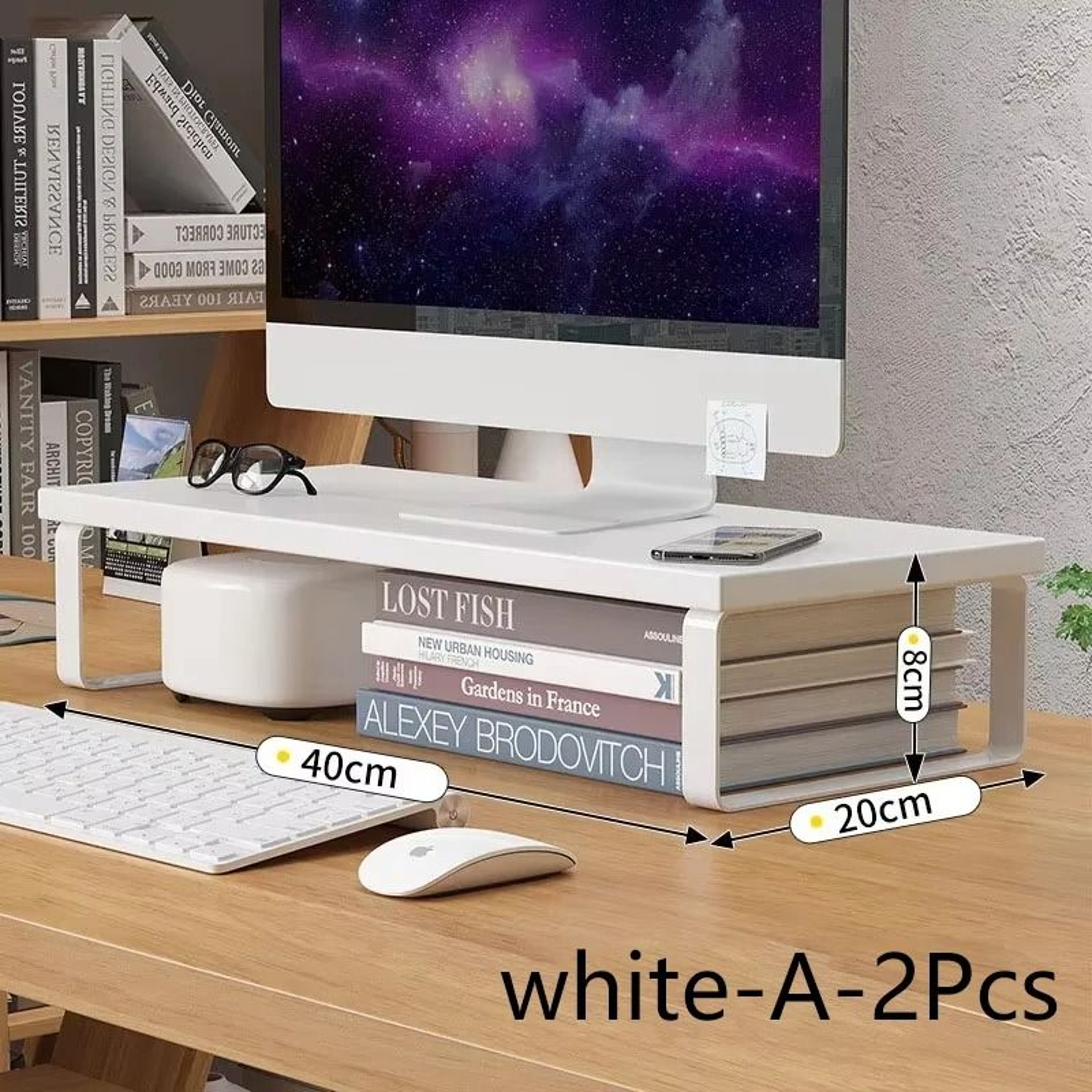 Monitor Stand Riser Desktop Storage Rack For Laptop And Computer Screen 5