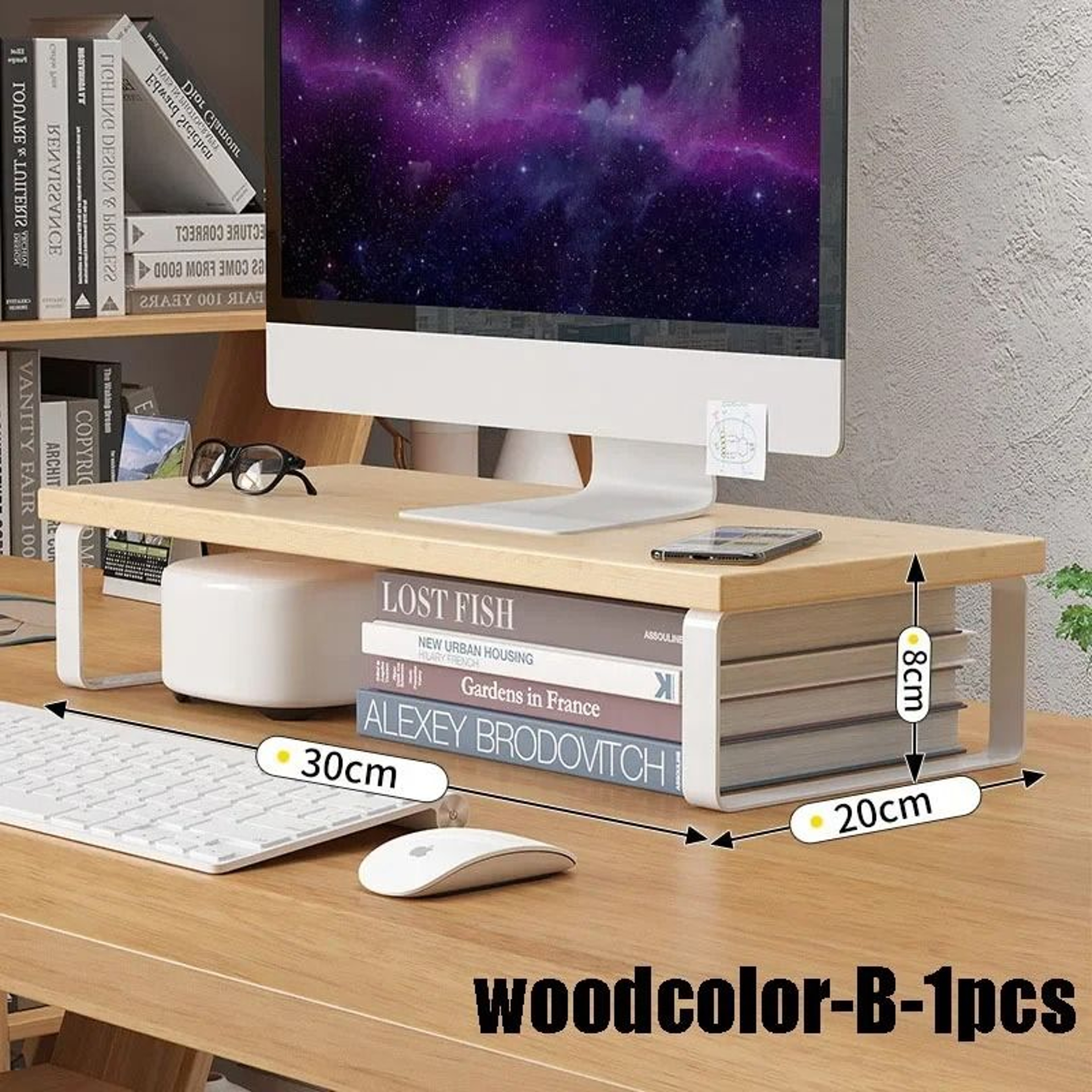 Monitor Stand Riser Desktop Storage Rack For Laptop And Computer Screen 3