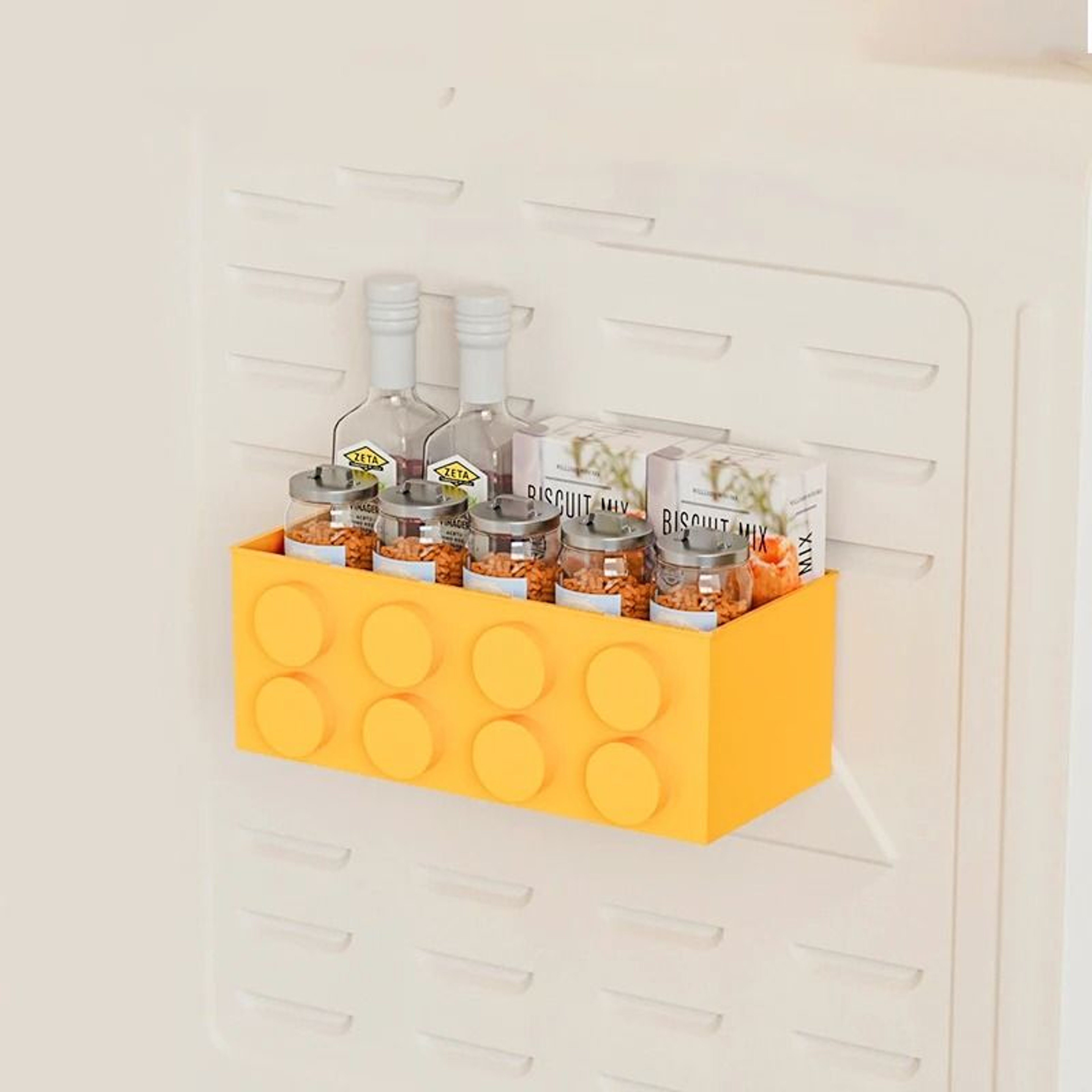 Magnetic Refrigerator Storage Box And Wall Mounted Organizer 8