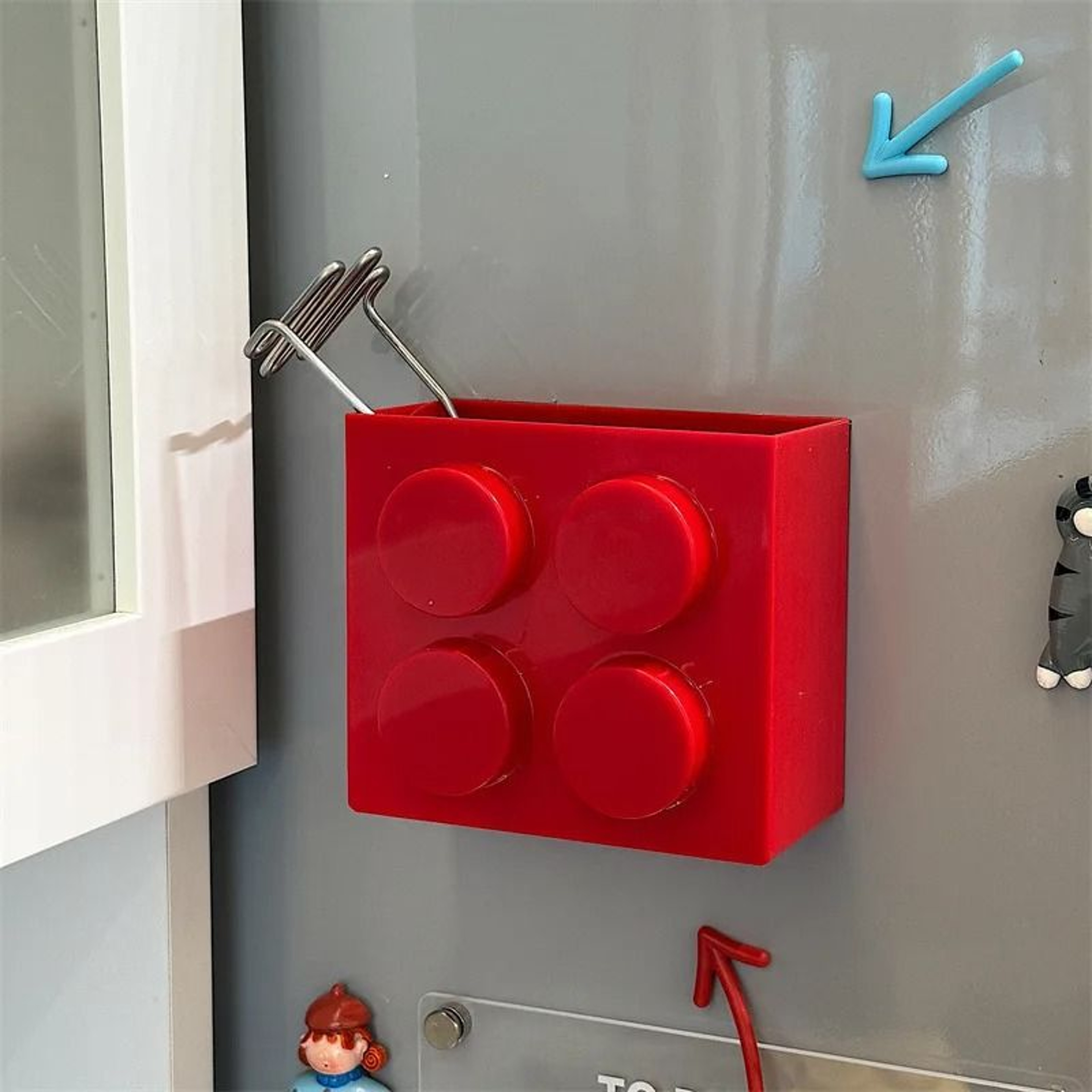 Magnetic Refrigerator Storage Box And Wall Mounted Organizer 3