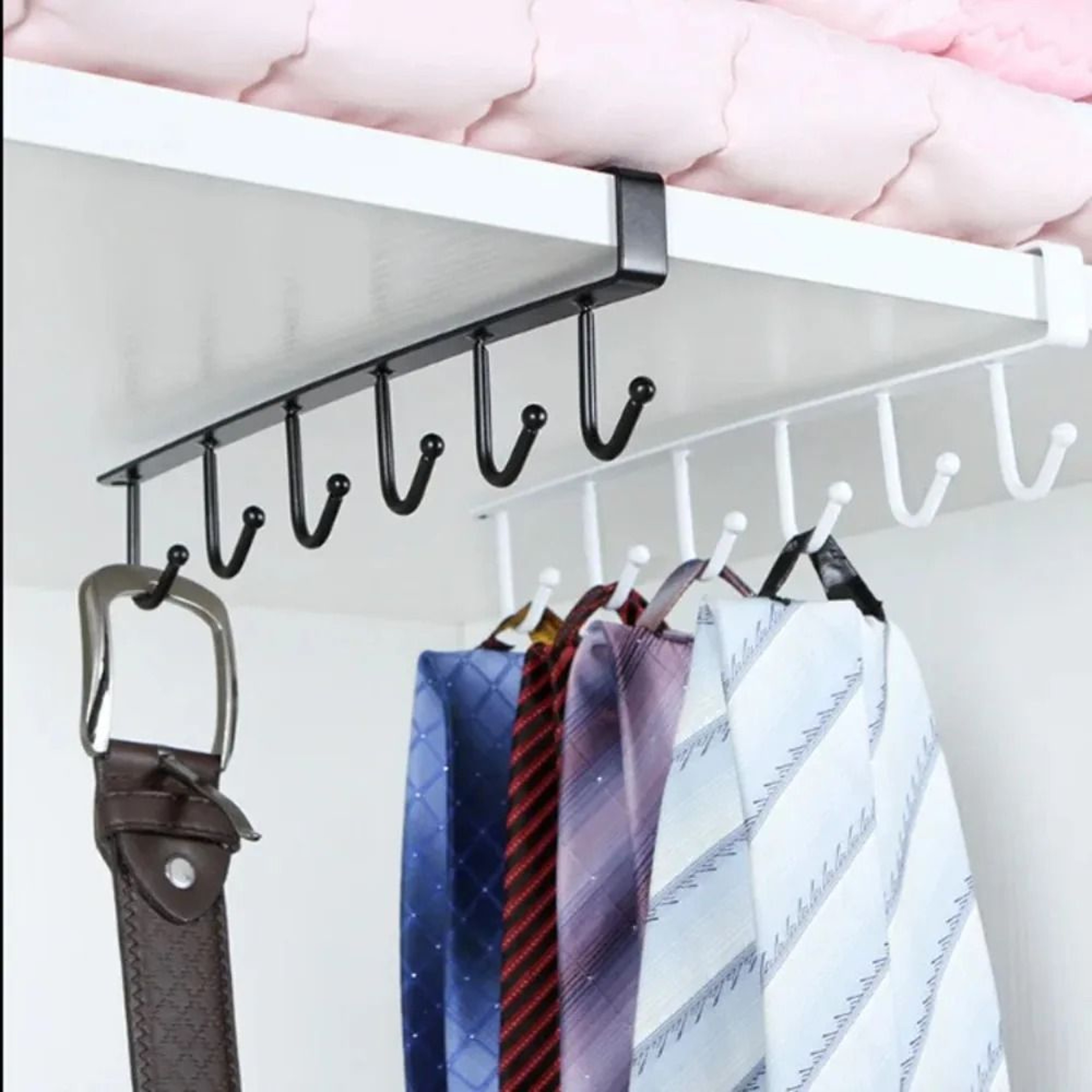 6 Hook Coffee Mug Holder And Cabinet Storage Rack 13