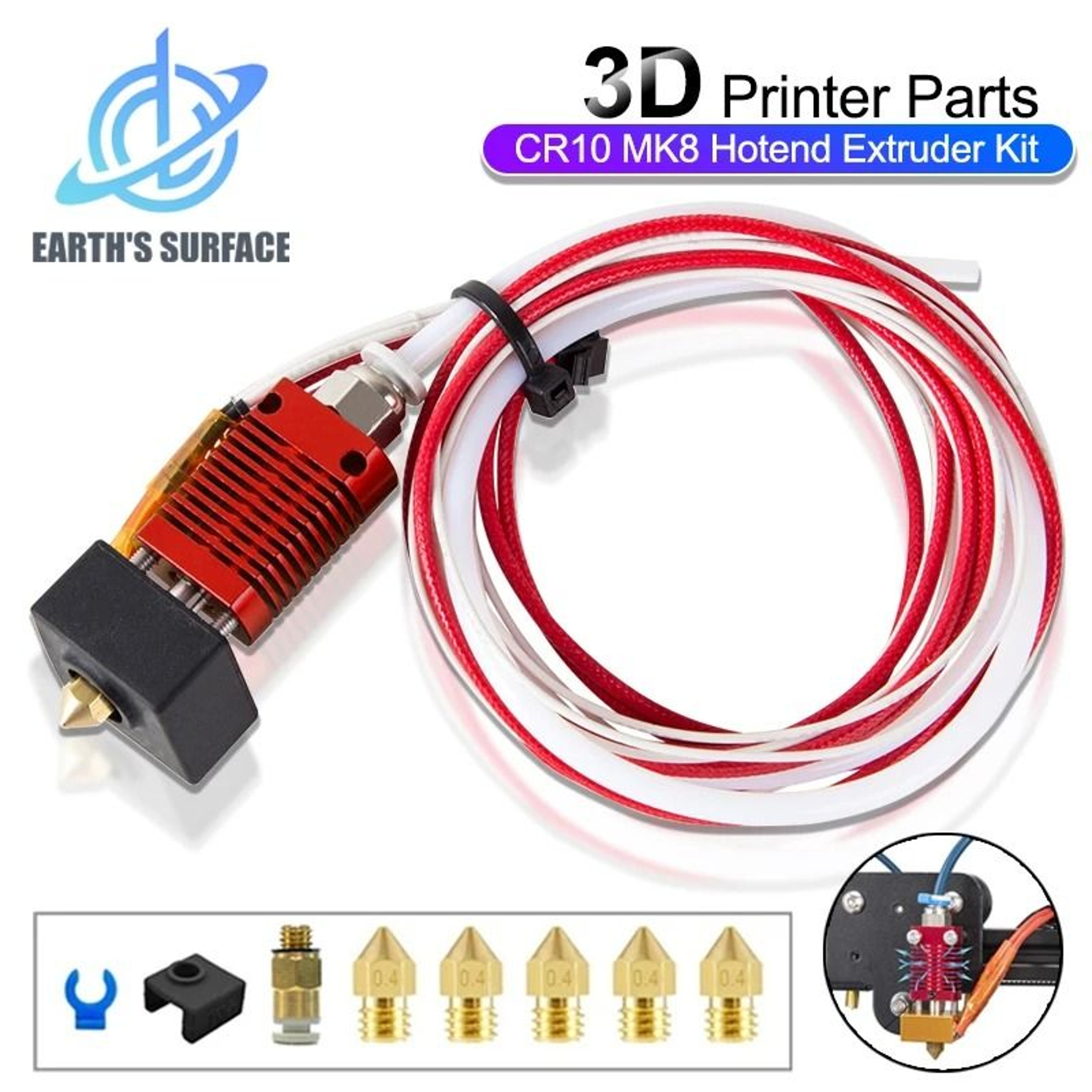 Assembled Ender 3 Hotend Kit For 3D Printer Repair 9