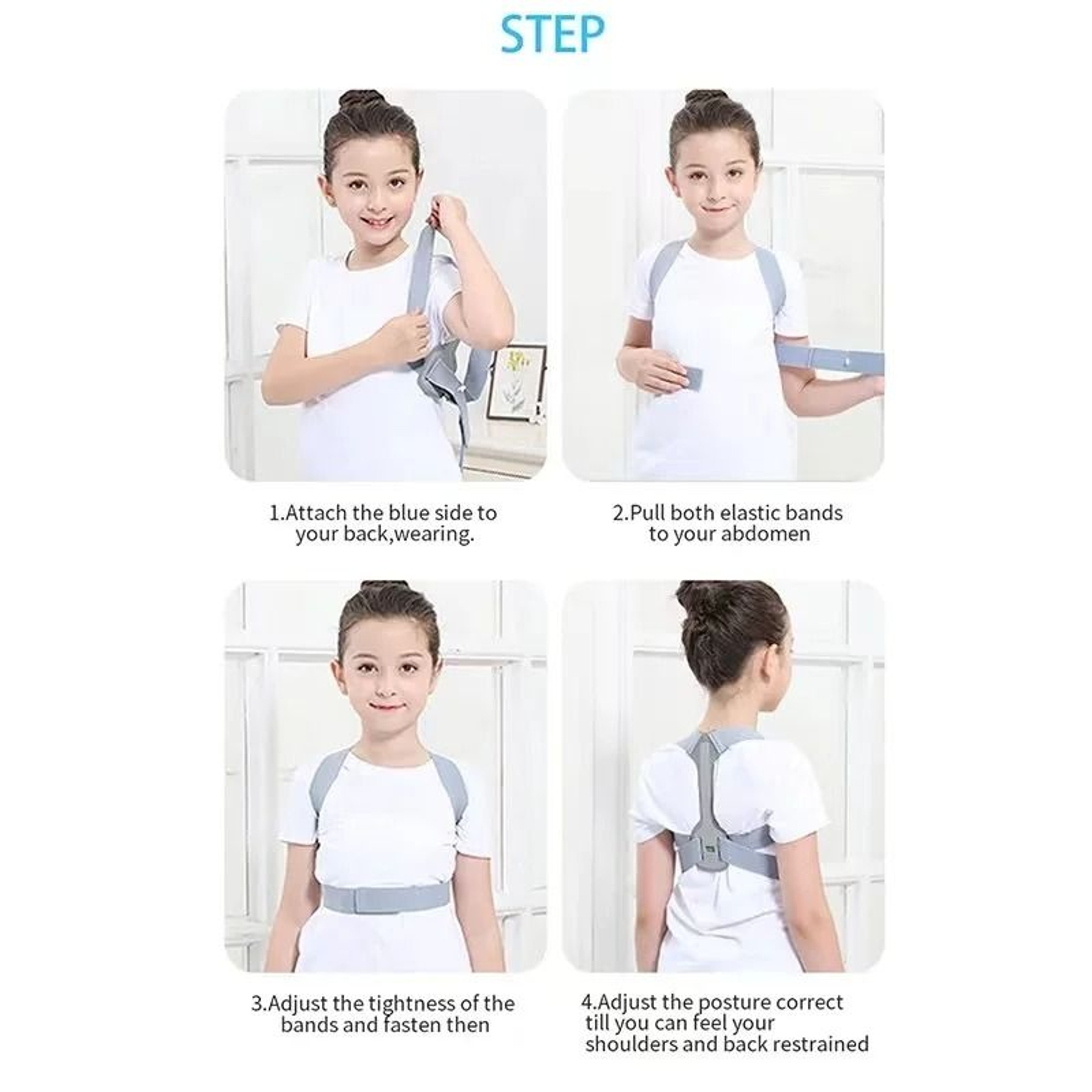 Adjustable Kids Posture Support Brace 4
