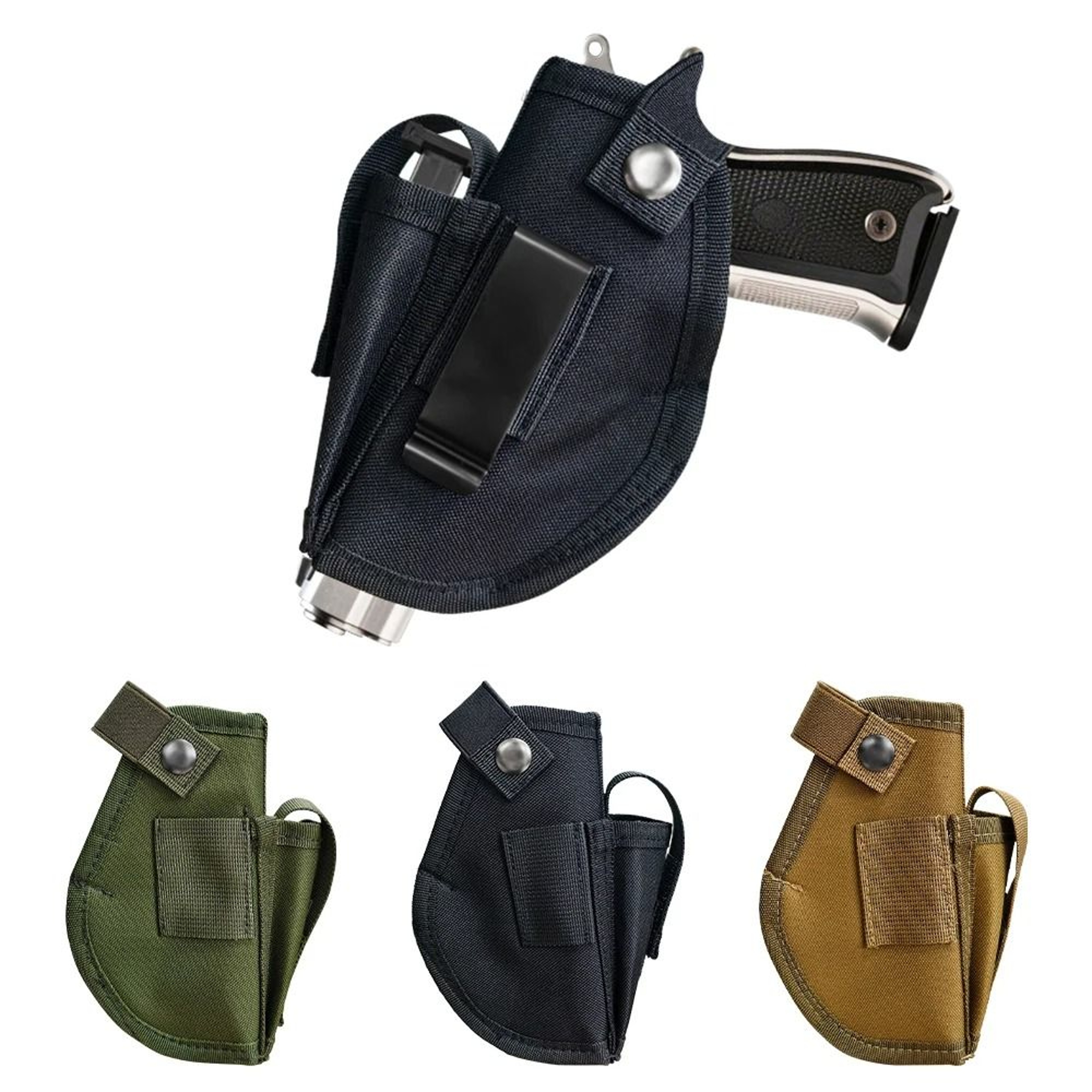 Ambidextrous Molle Tactical Pistol Holster With Magazine Pouch 0