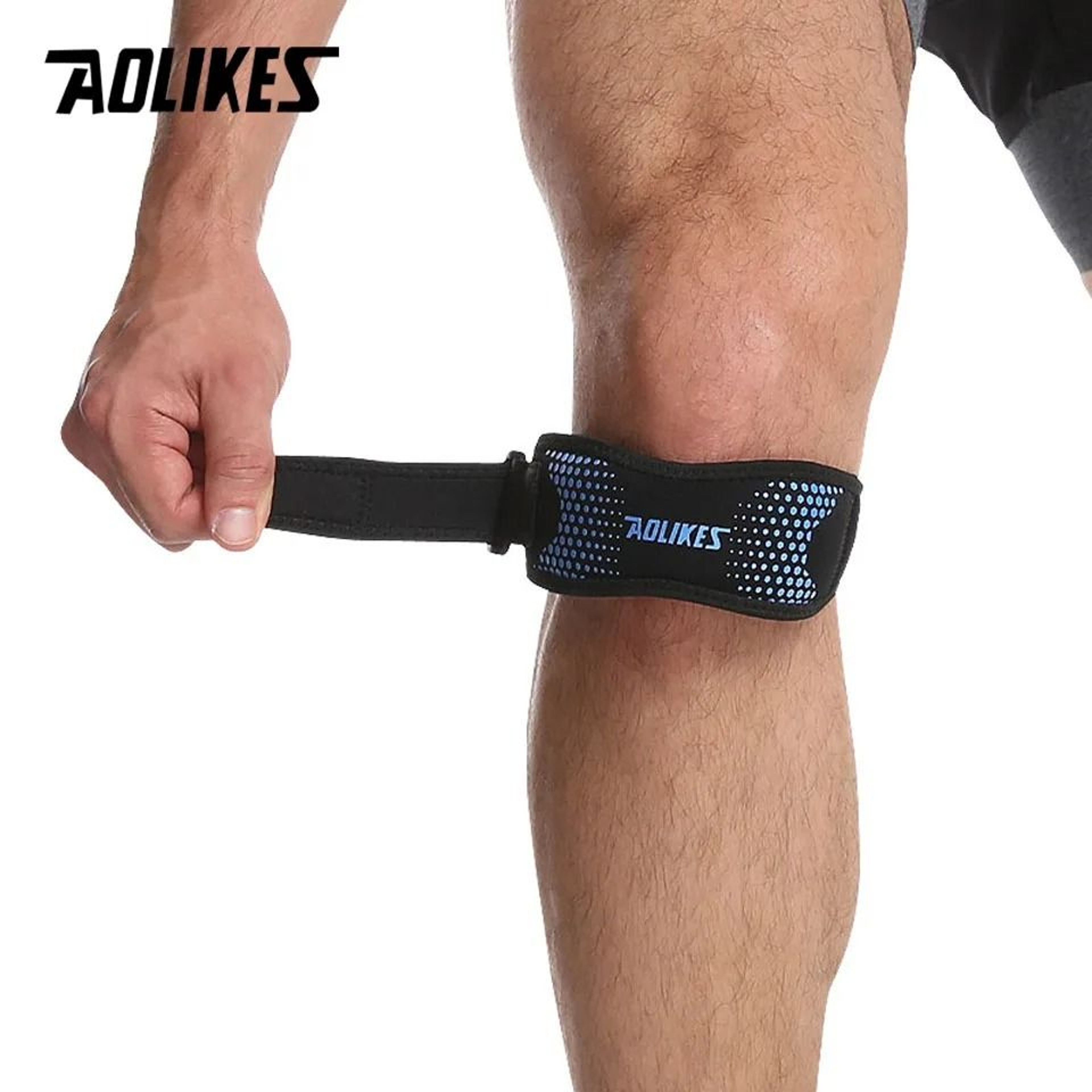 AOLIKES Adjustable Patella Knee Support Strap 9