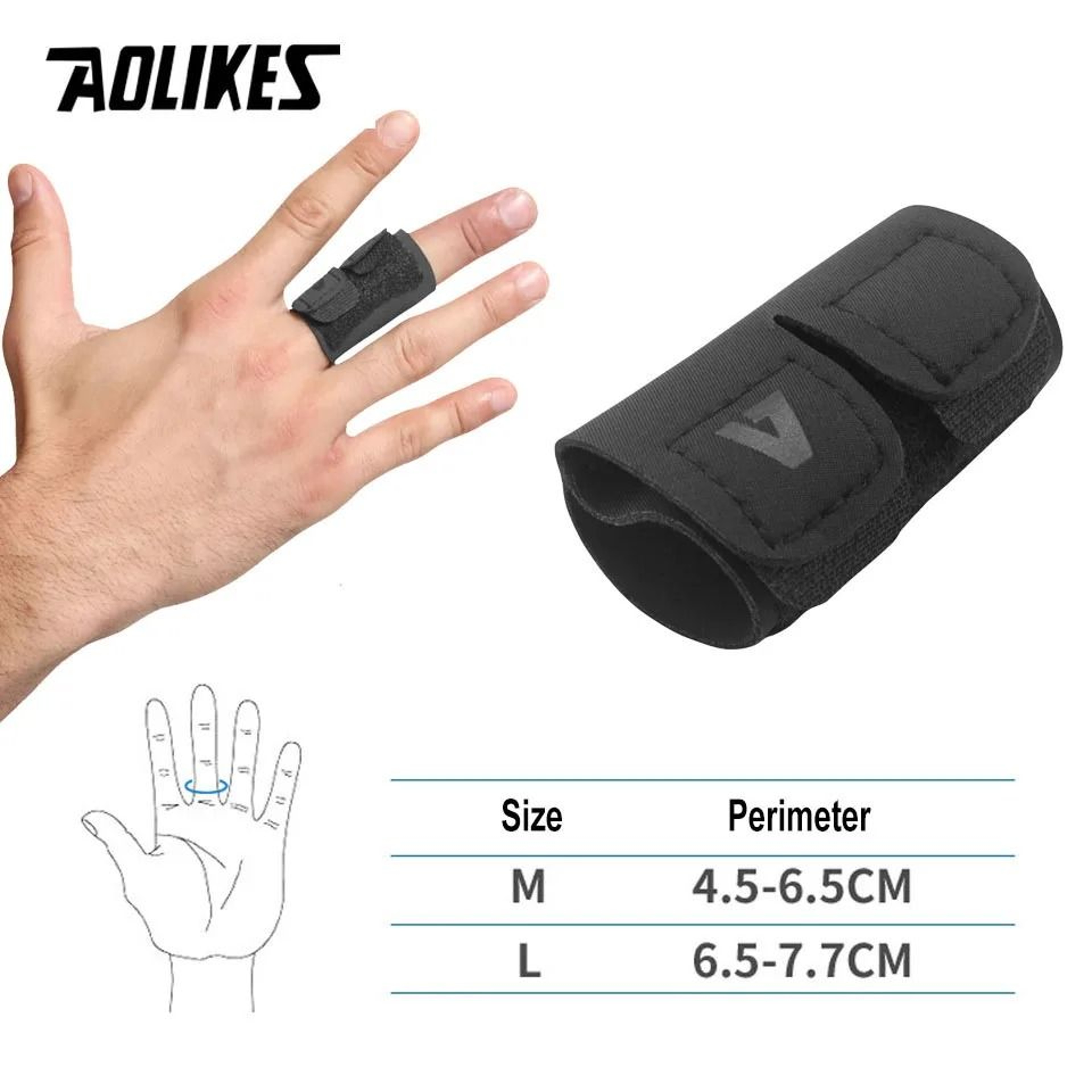 AOLIKES Sports Finger Support Protector For Basketball And Volleyball 6