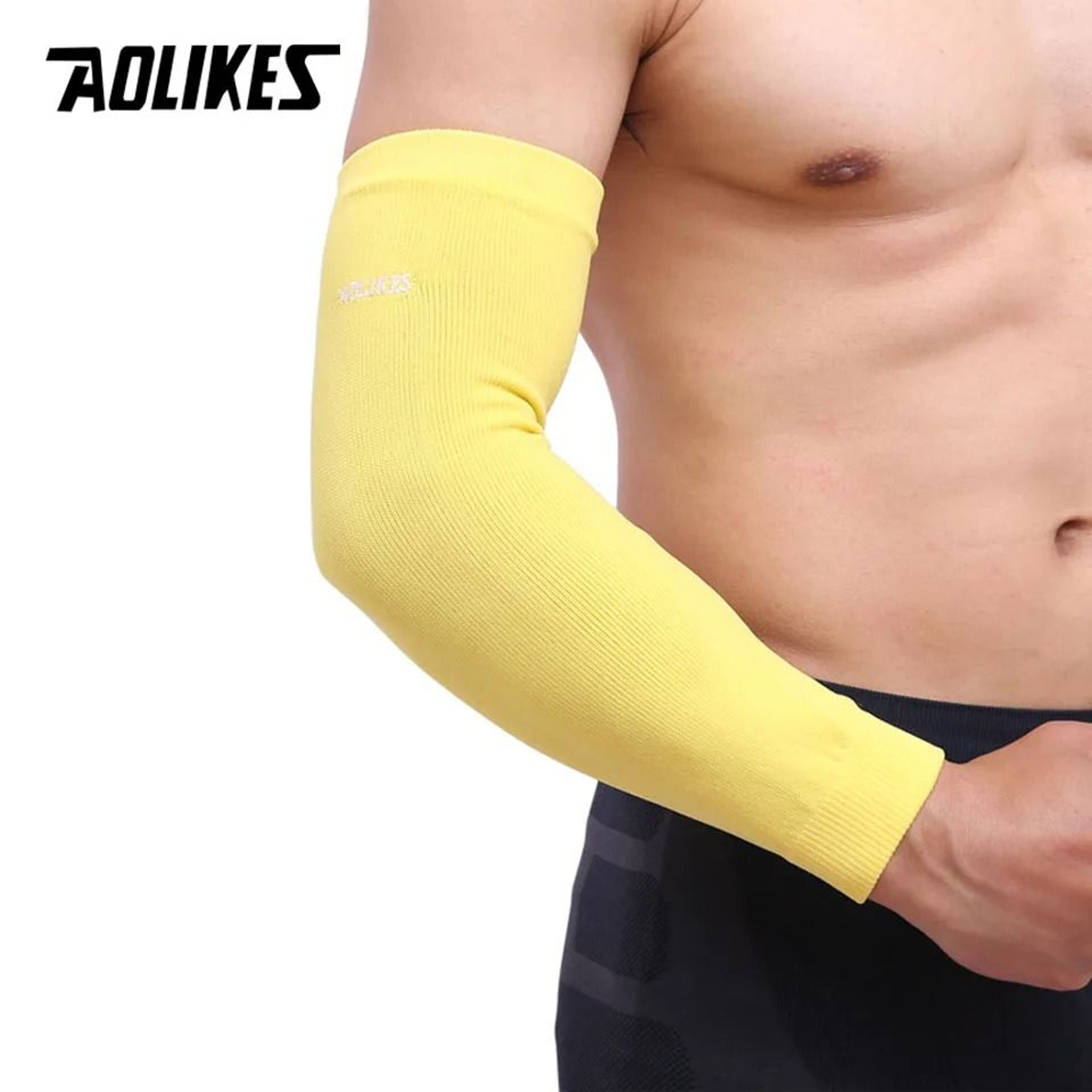 AOLIKES Elastic Compression Arm Sleeve For Basketball Tennis Volleyball And Outdoor Sports 8