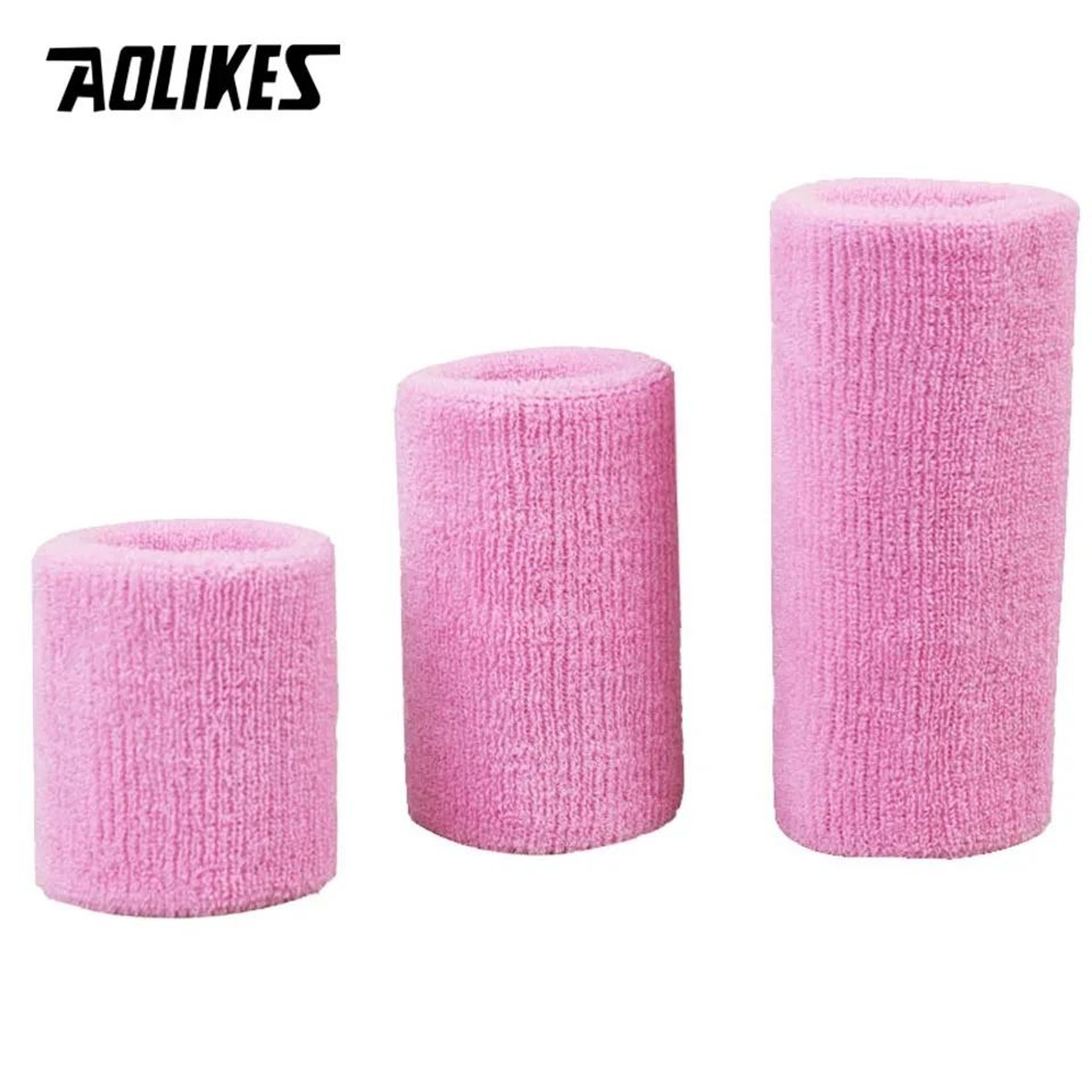 AOLIKES Absorbent Sports Wristband For Tennis Basketball Volleyball Gym And Fitness Training 2