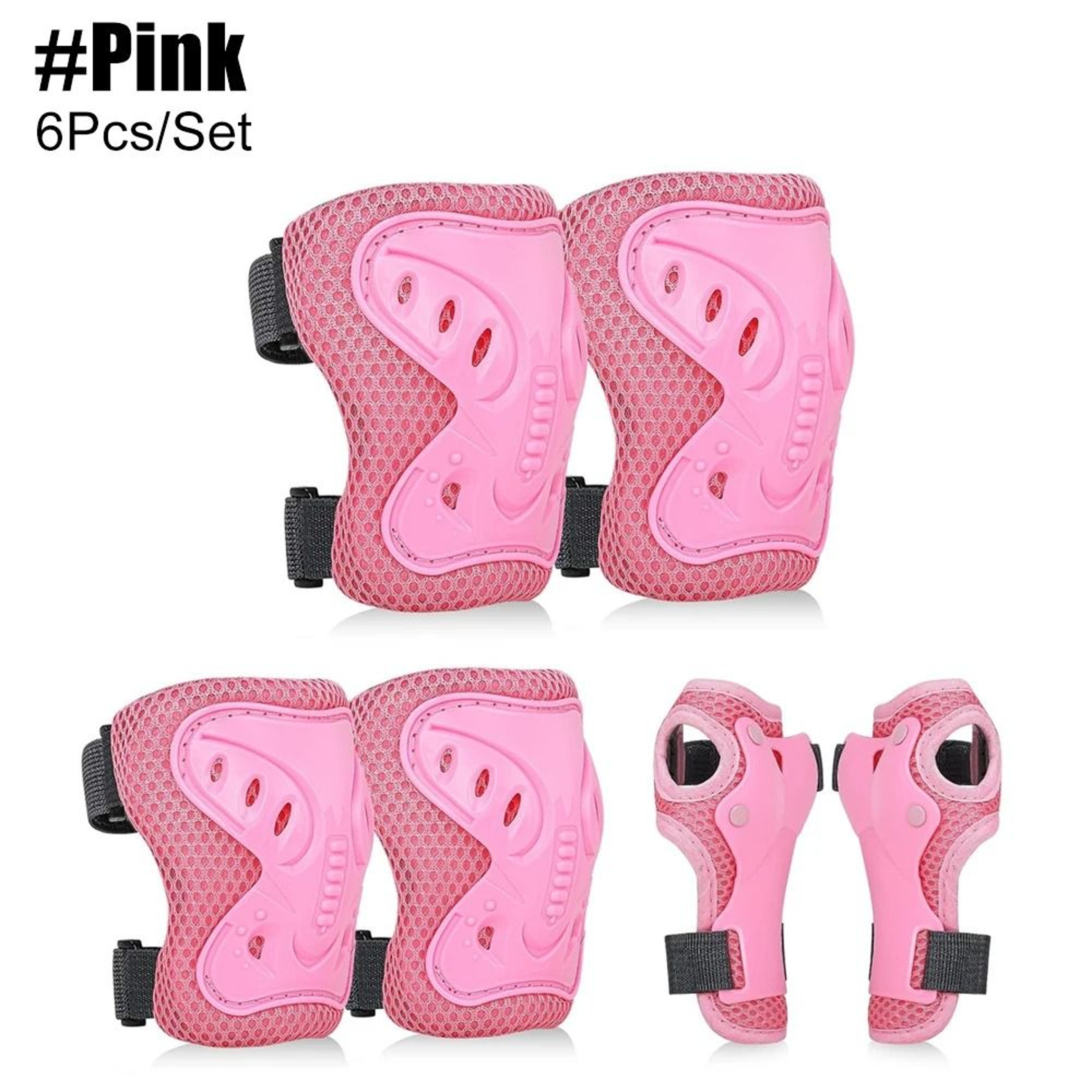 Kids 6 Piece Knee Elbow And Wrist Guard Set 1